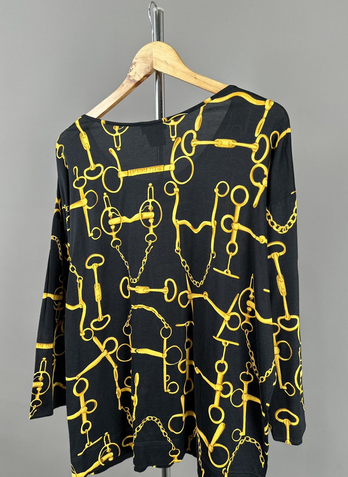 Gucci × Tom Ford Gucci - Tom ford - 1993 HorseBit AllOver Pattern Long Sleeve Size S / US 4 / IT 40 - 8 Thumbnail