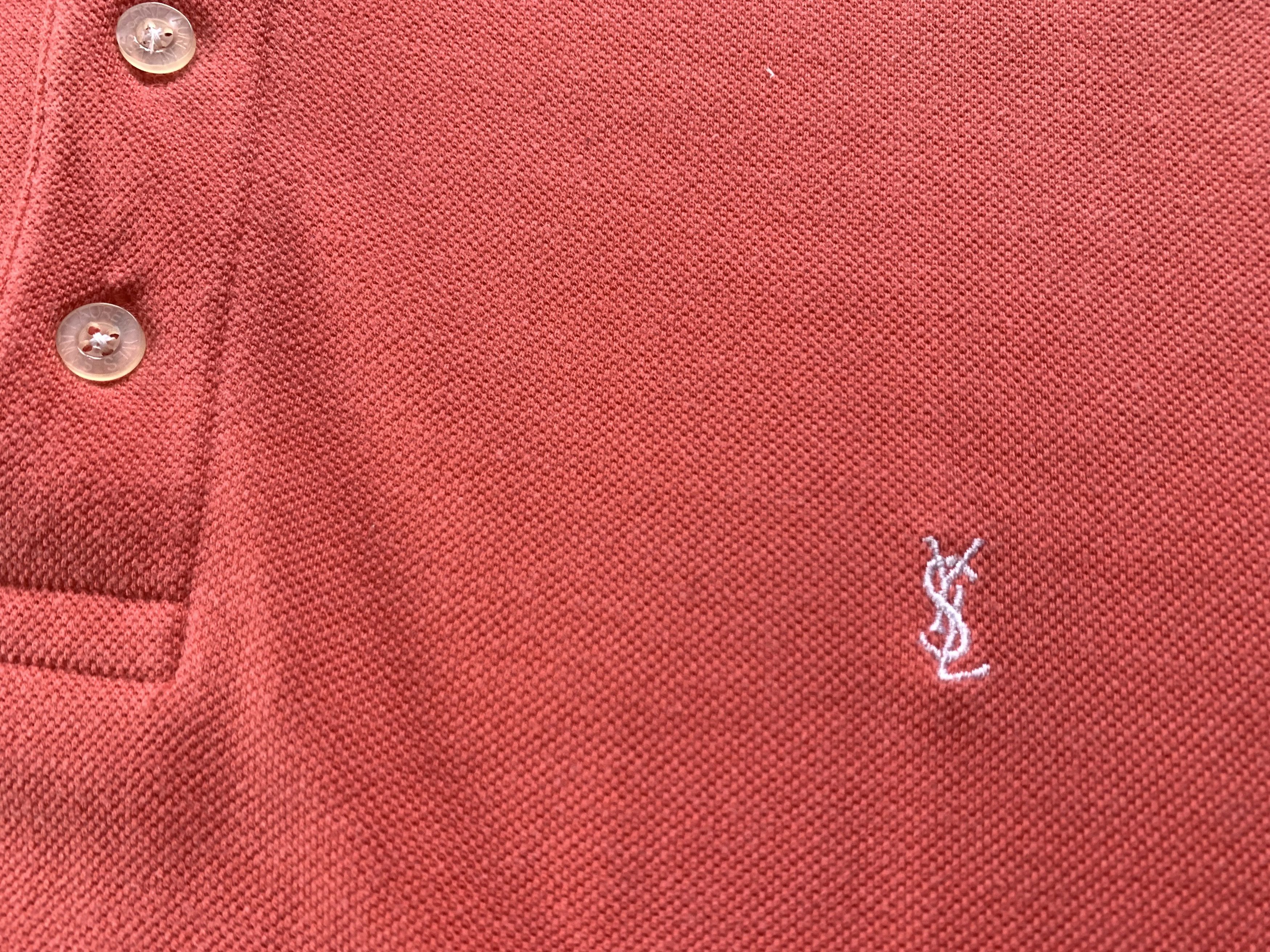 Yves Saint Laurent Vintage Yves Saint Laurent Pink Coral Polo T Shirt Size US L / EU 52-54 / 3 - 5 Thumbnail