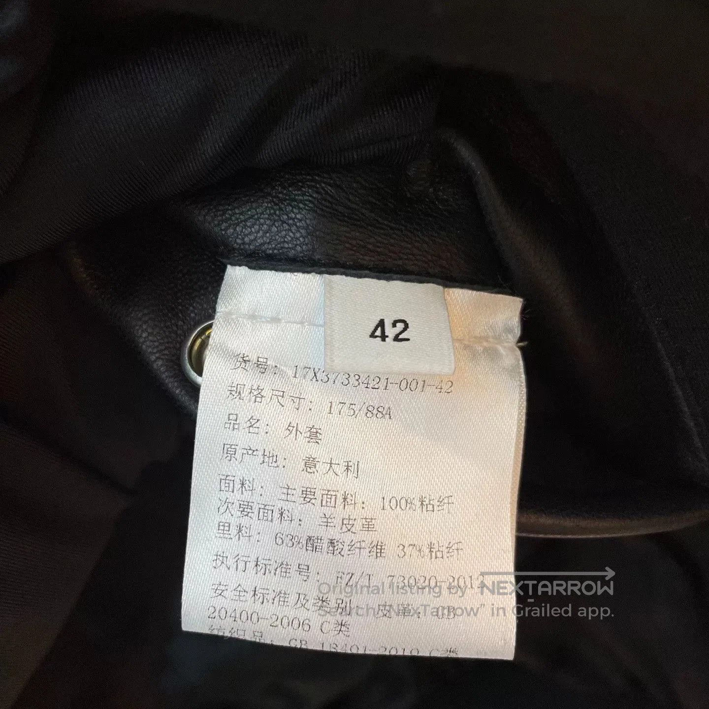Givenchy GIVENCHY Black Leather Hooded Jacket. Size US M / EU 48-50 / 2 - 4 Thumbnail