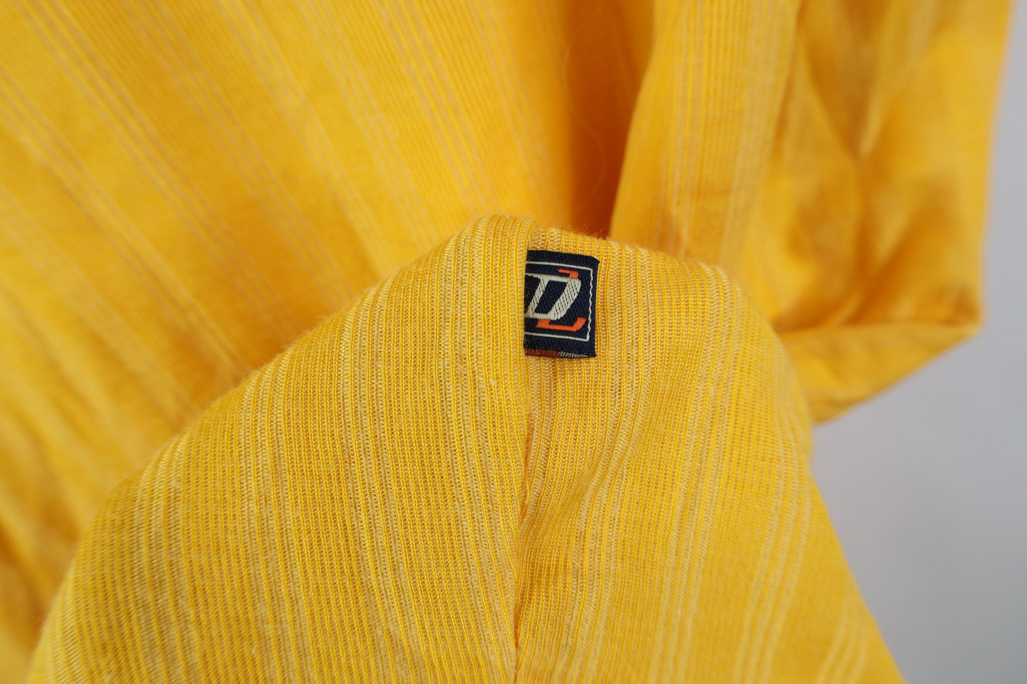 Vintage Vintage 90s Streetwear Ribbed Knit Ringer T-Shirt Yellow Size US XL / EU 56 / 4 - 8 Thumbnail
