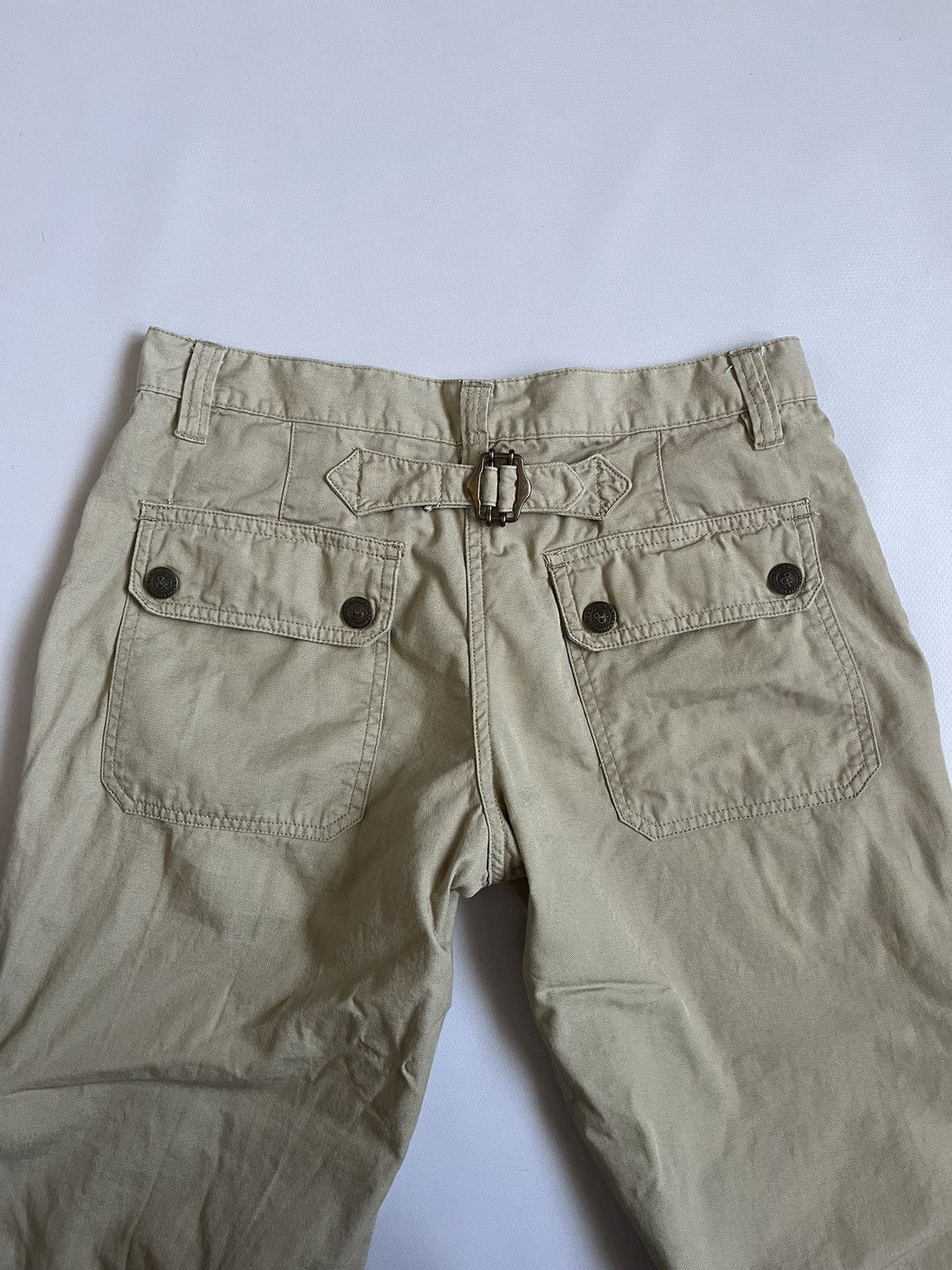 Dolce & Gabbana Dolce & Gabbana Women Beige Buckle Back Pocket Pants Size 28" / US 6 / IT 42 - 9 Thumbnail