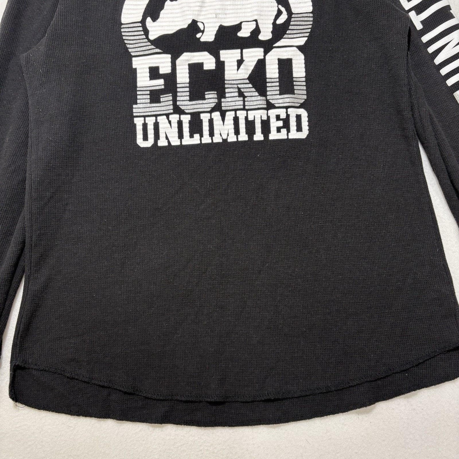 Ecko Unltd. Ecko Unltd Large Waffle Knit T Shirt Rawthentic Crewneck Y2K Size US L / EU 52-54 / 3 - 7 Thumbnail