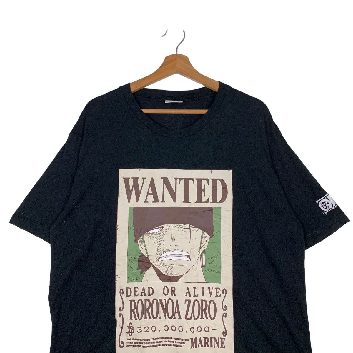 One Piece ONE PIECE WANTED RORONOA ZORO GRAPHIC TEE #0278-C12 Size US XL / EU 56 / 4 - 3 Thumbnail