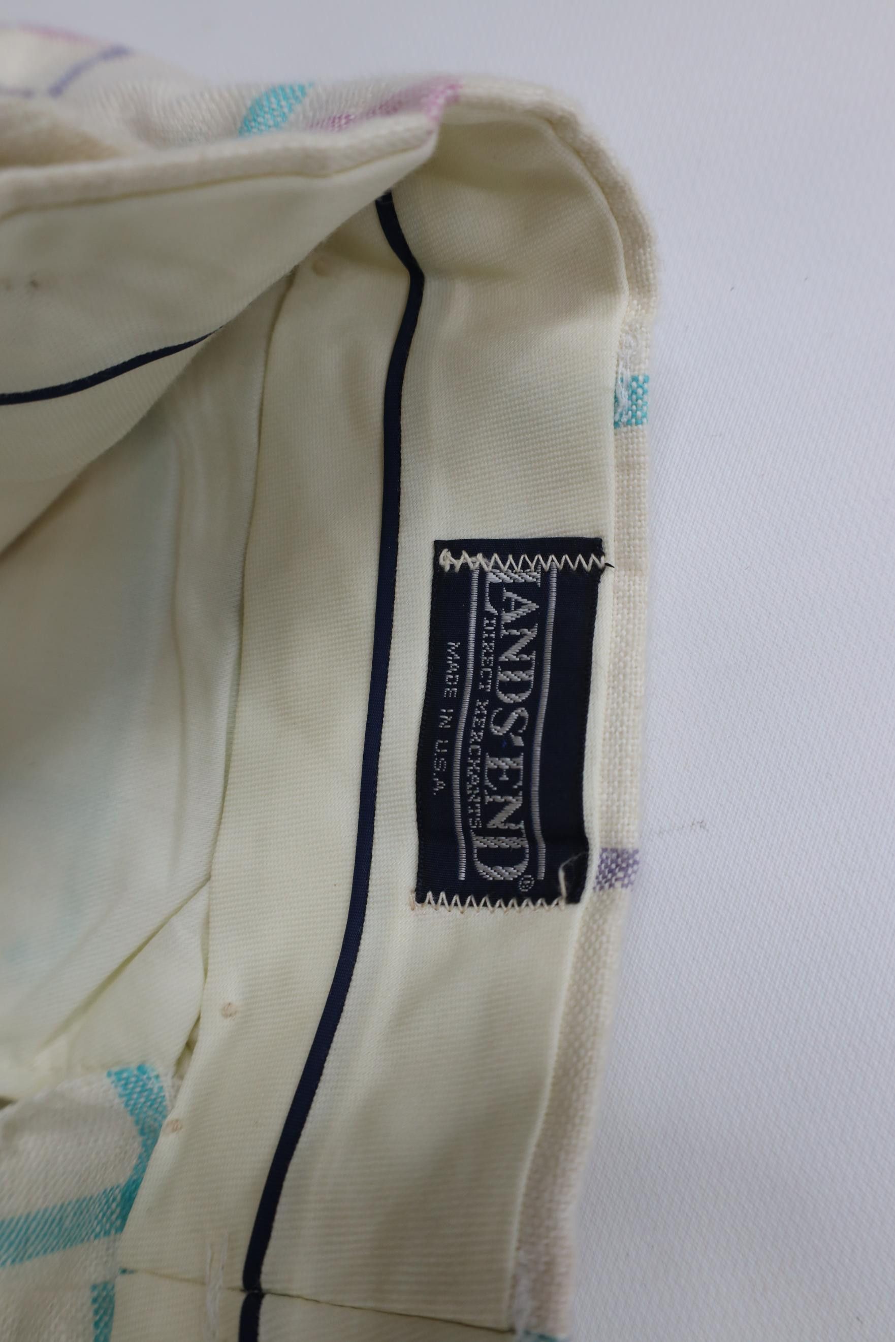 Lands' End Vintage 80s 90s Lands End Burlap Bermuda Shorts Plaid USA Size 28" / US 6 / IT 42 - 9 Thumbnail