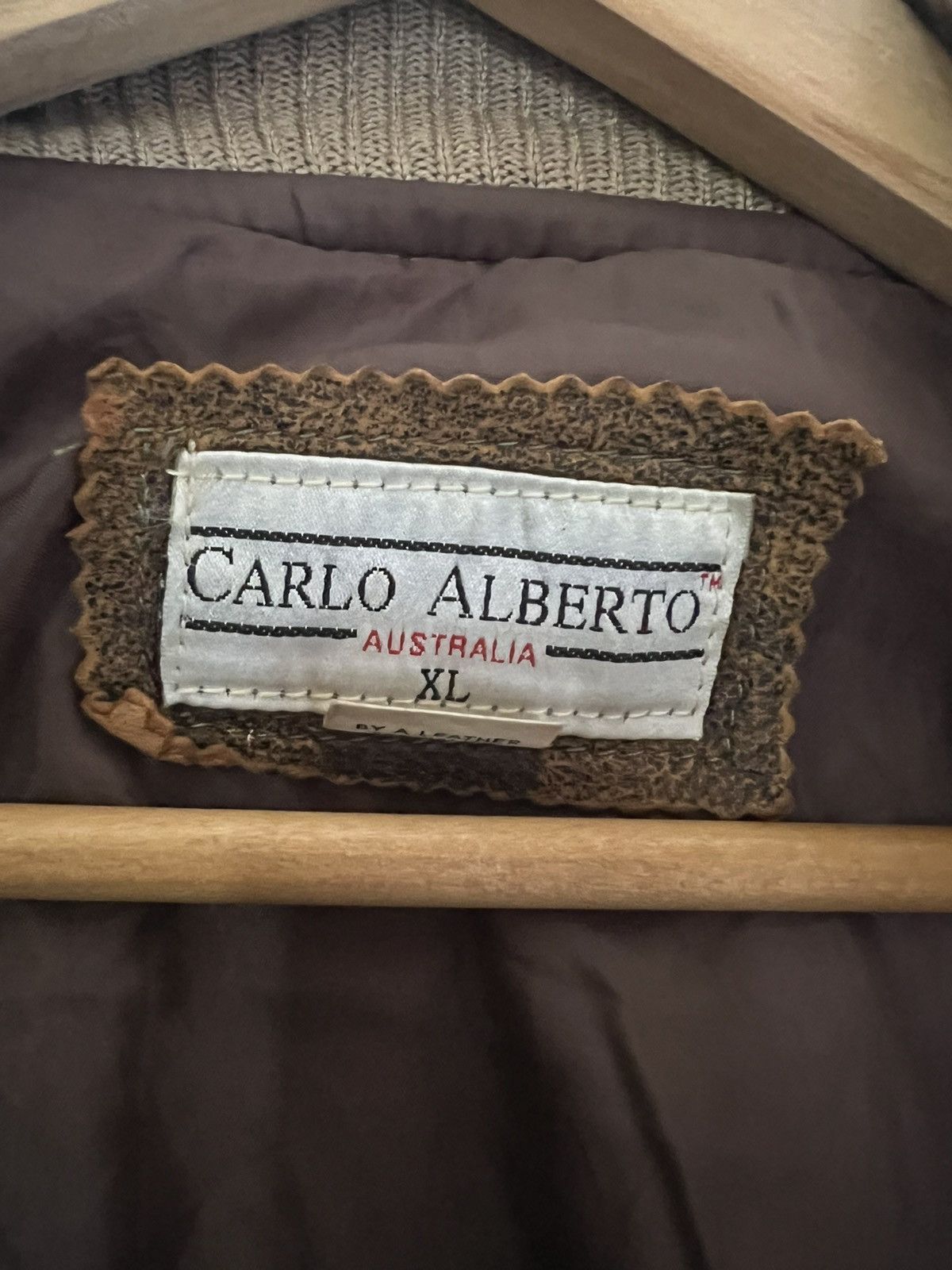 Japanese Brand CARLO ALBERTO LEATHER JACKET Size US XL / EU 56 / 4 - 4 Thumbnail