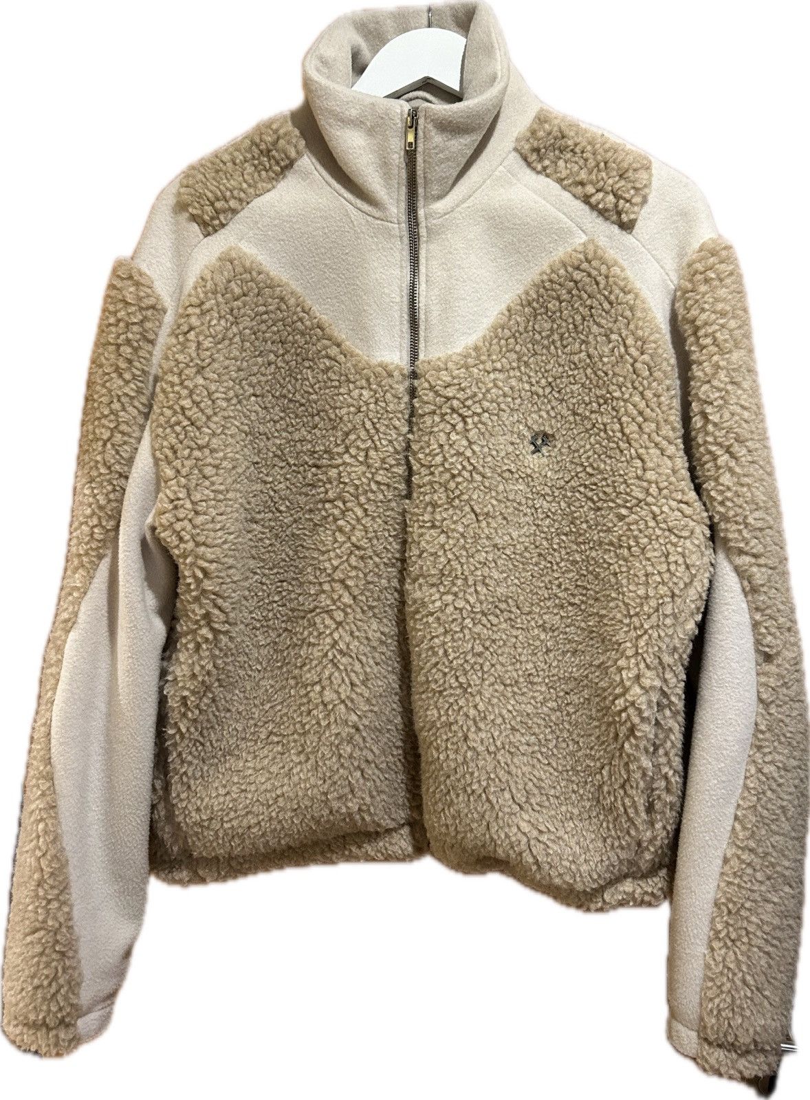 image of Gmbh Ercan Fleece Jacket in Beige, Men's (Size Large)