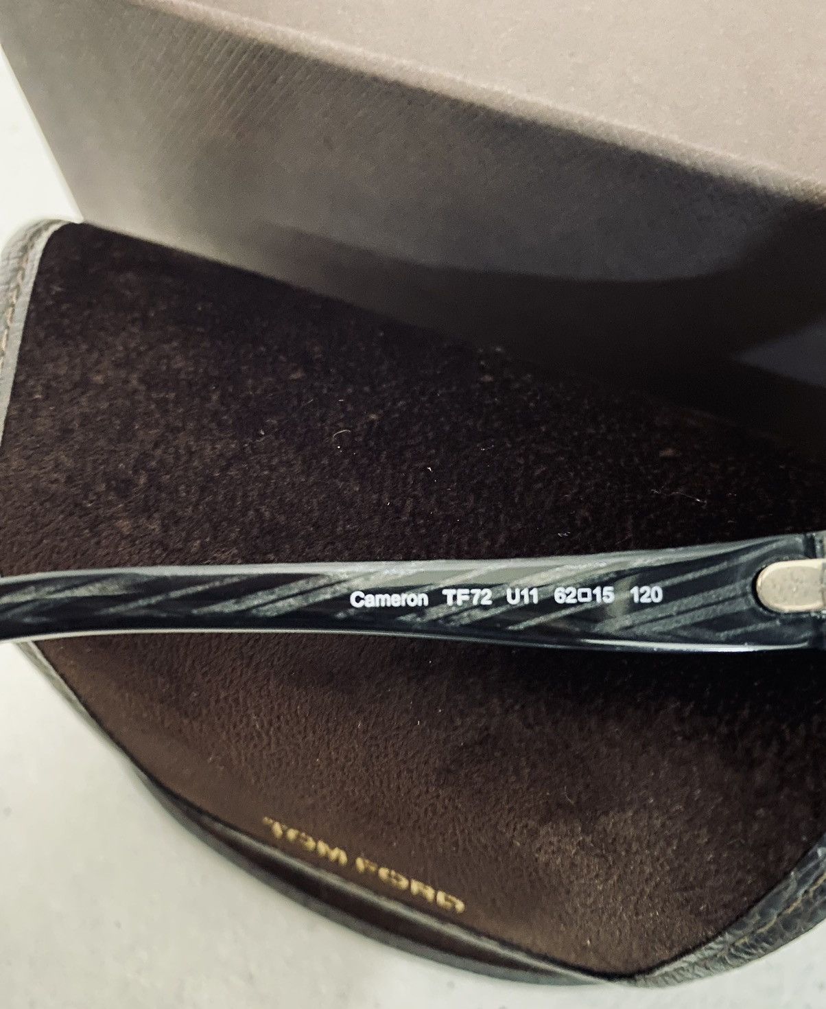 Tom Ford Tom Ford 🇮🇹 Cameron Black/Grey Speck Oversized Sunglasses NEW Size ONE SIZE - 4 Thumbnail