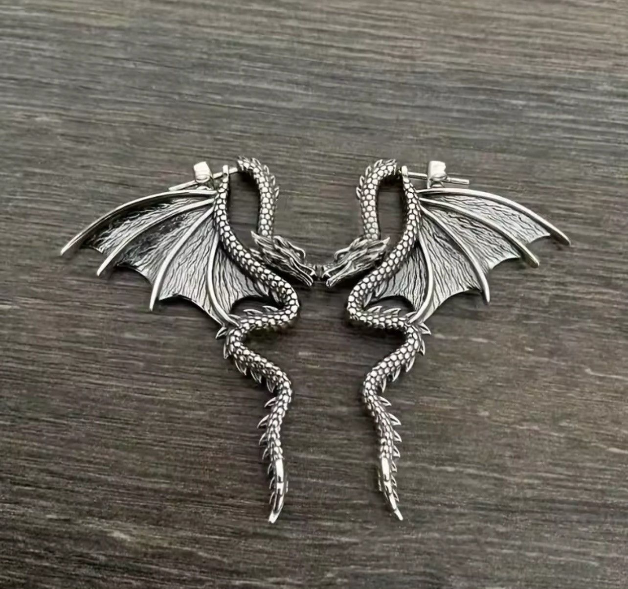 Japanese Brand × Jewelry × Vintage Dragon 🐉 Earrings Size ONE SIZE - 2 Thumbnail