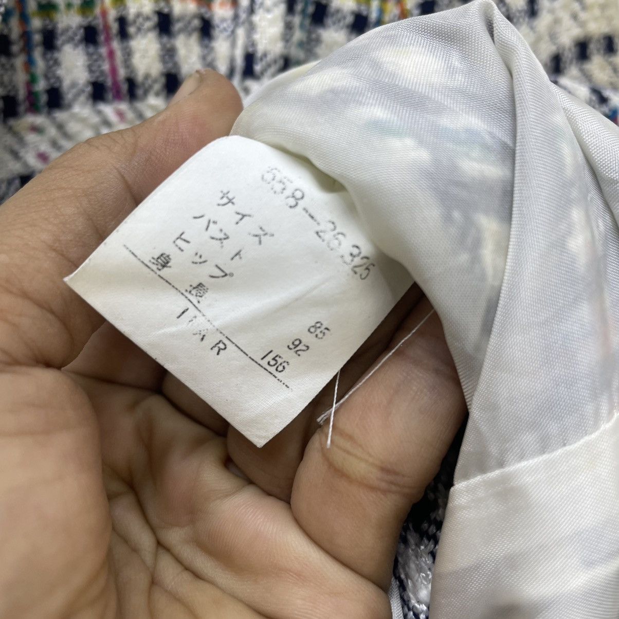 Oscar De La Renta 💥Vintage Oscar De La Renta Multicolour Checked Jacket Size M / US 6-8 / IT 42-44 - 9 Thumbnail