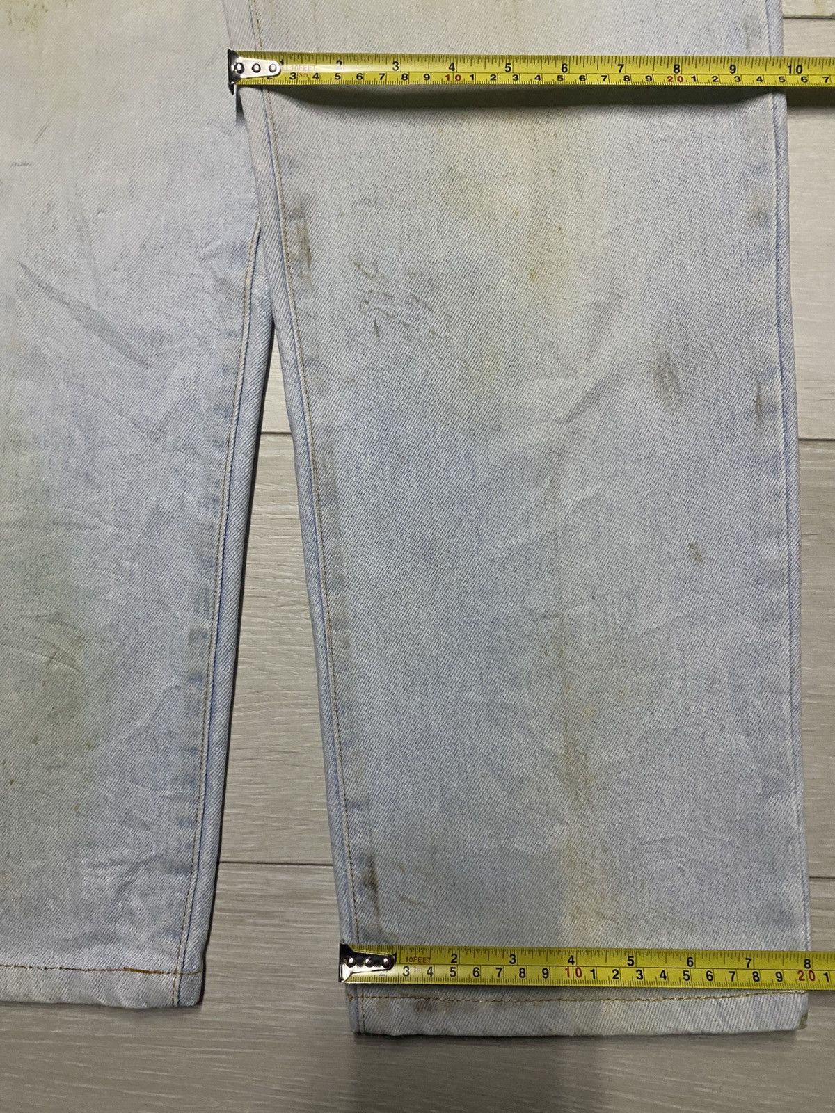 Vintage Vintage Giordano Blue Light Wash Rusty Loose Jeans Size US 30 / EU 46 - 17 Thumbnail