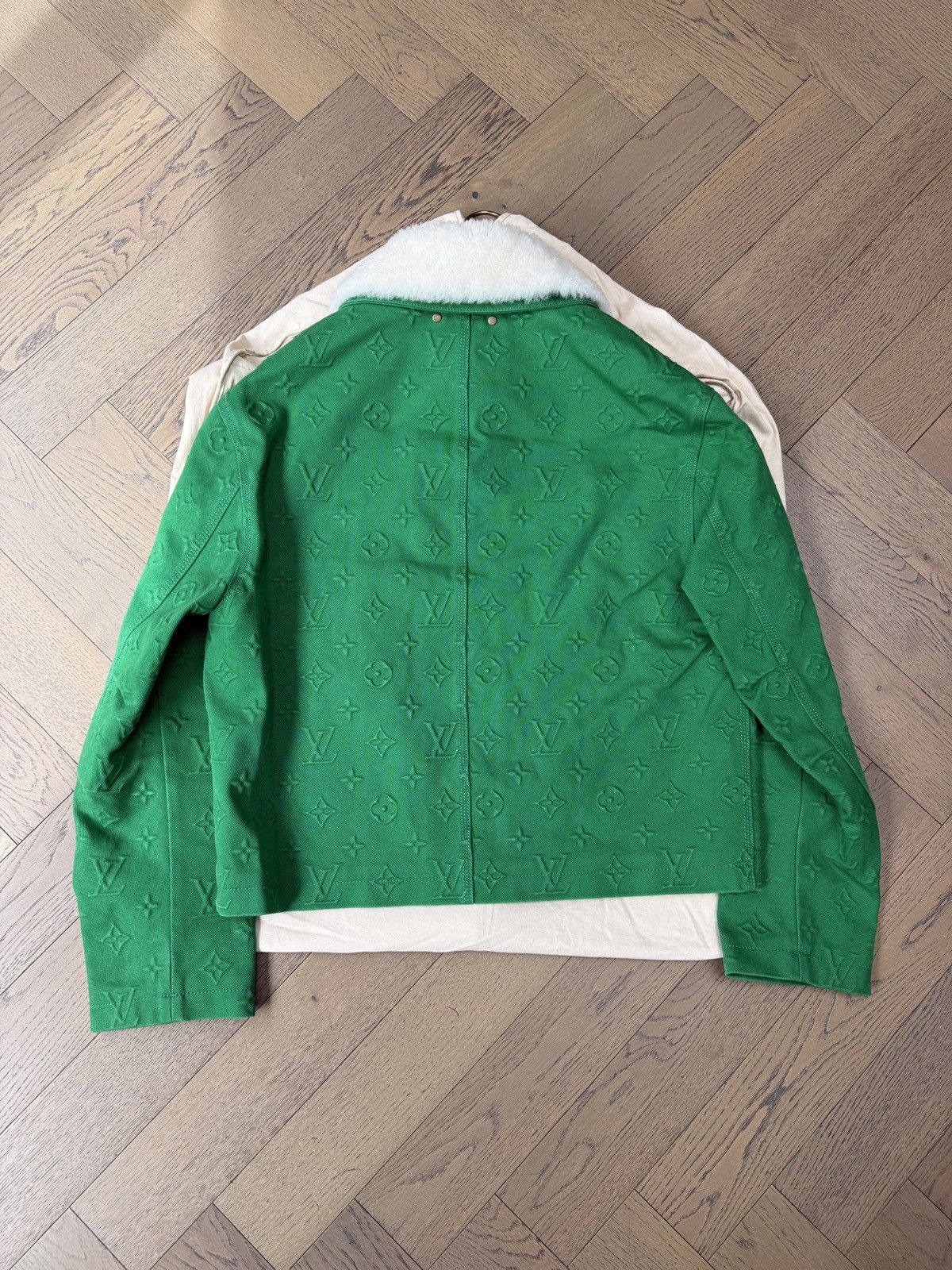Louis Vuitton Louis Vuitton x Virgil Abloh Monogram Denim Workwear Jacket Size US L / EU 52-54 / 3 - 2 Thumbnail