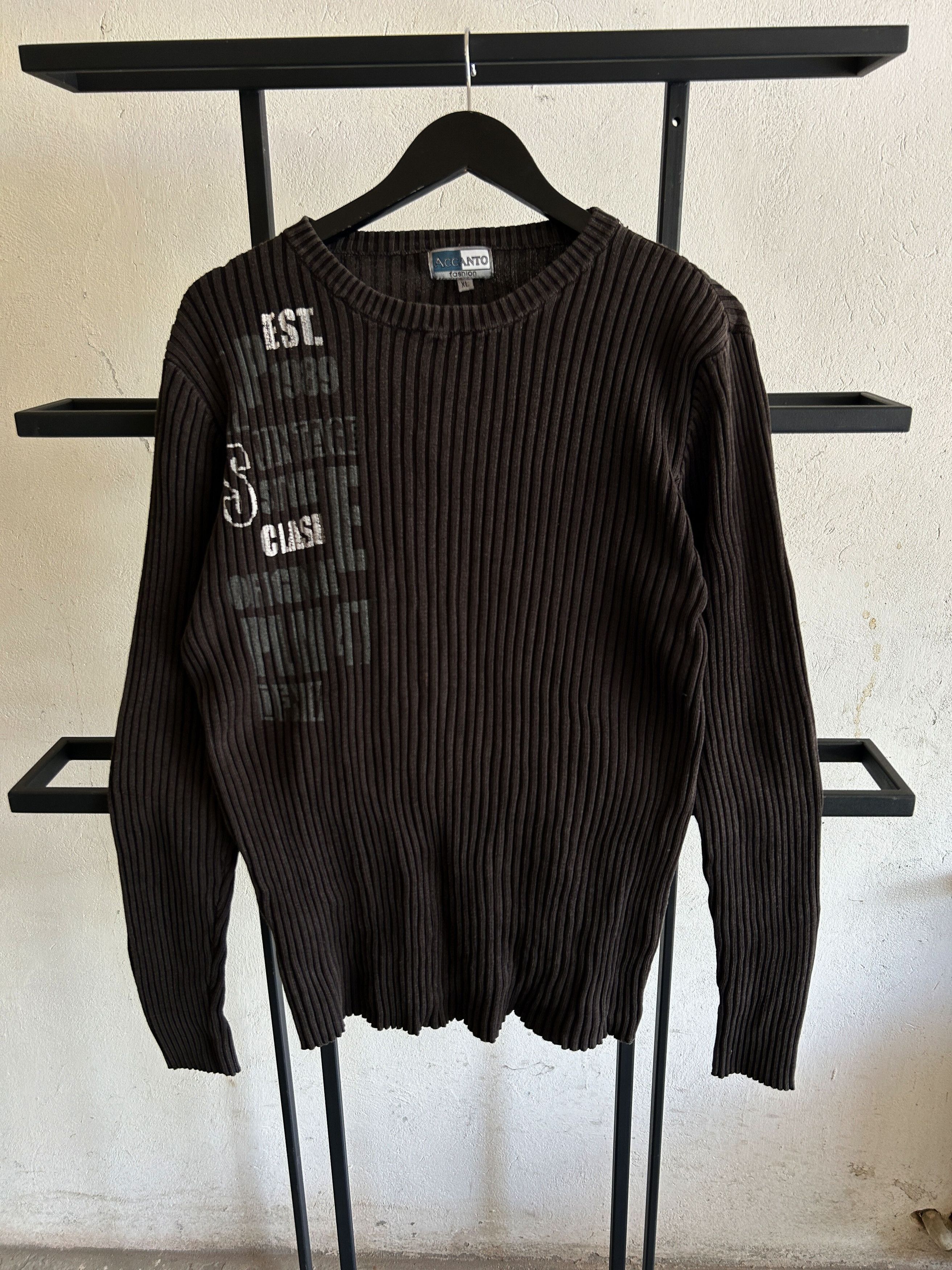 Hysteric Glamour Y2K Archive Black Ribbed Japanese Sweater Minimal Core Size US M / EU 48-50 / 2 - 1 Thumbnail