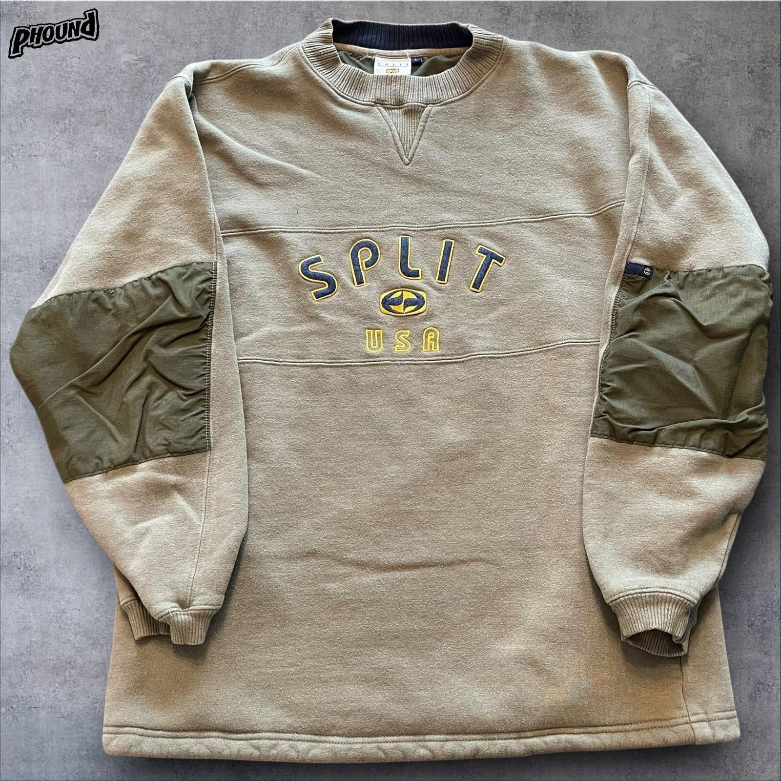 Split Split USA Sweatshirt Mens L Crewneck Embroidered Elbow Size US L / EU 52-54 / 3 - 1 Thumbnail