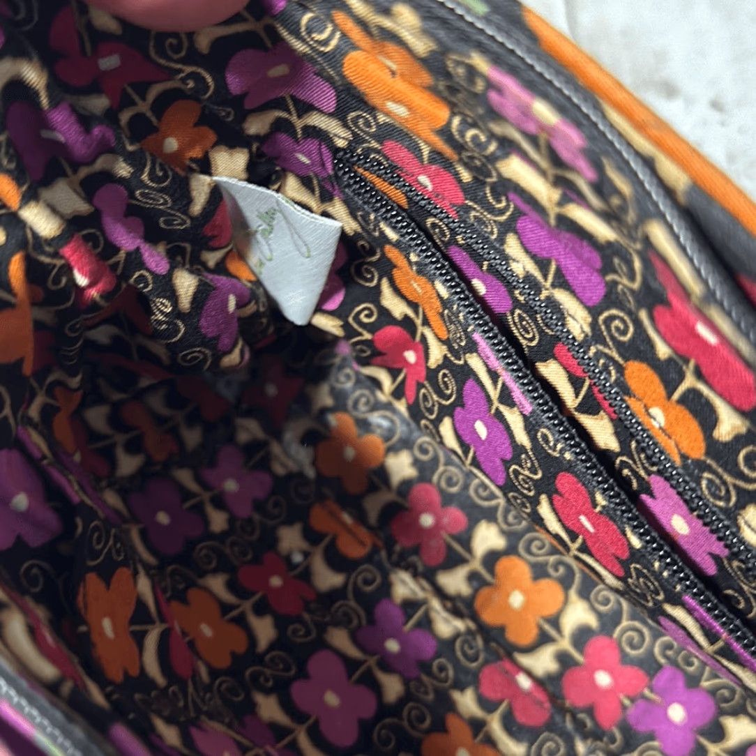Vera Bradley Vera Bradley Shoulder Bag Women Medium Multicolor Floral Canvas Purse Handbag Black Floral Style:L Shoulder Bag L 3.5” H 7” W 11.5” Size ONE SIZE - 7 Thumbnail