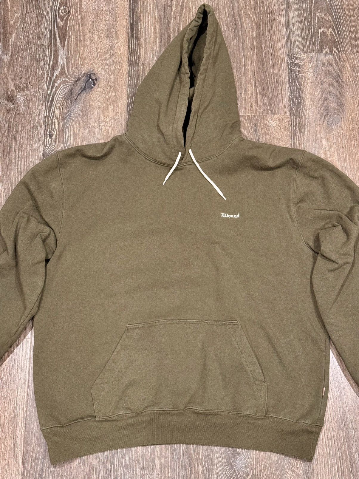 Jjjjound JJJJound HOODIE OLIVE GREEN | Grailed