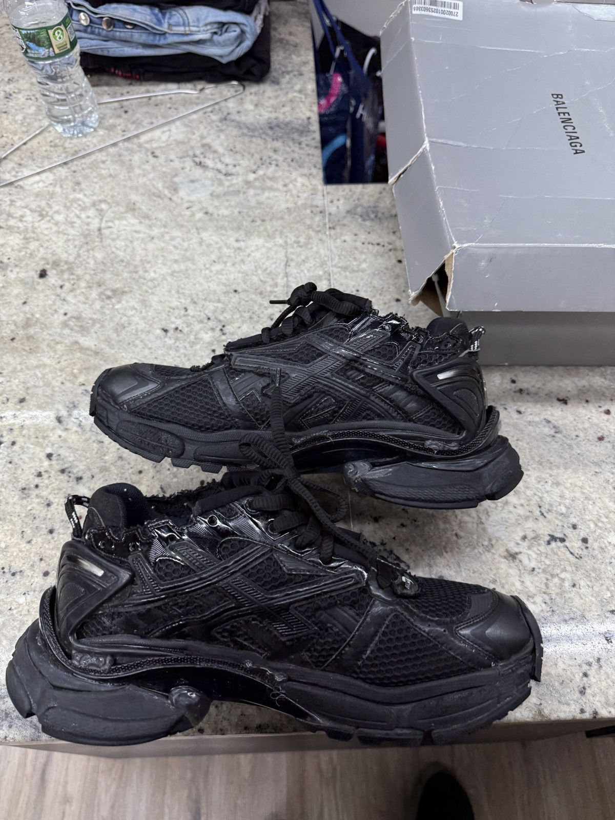 Balenciaga Balenciaga Black Track Runners Size US 9 / EU 42 - 2 Thumbnail