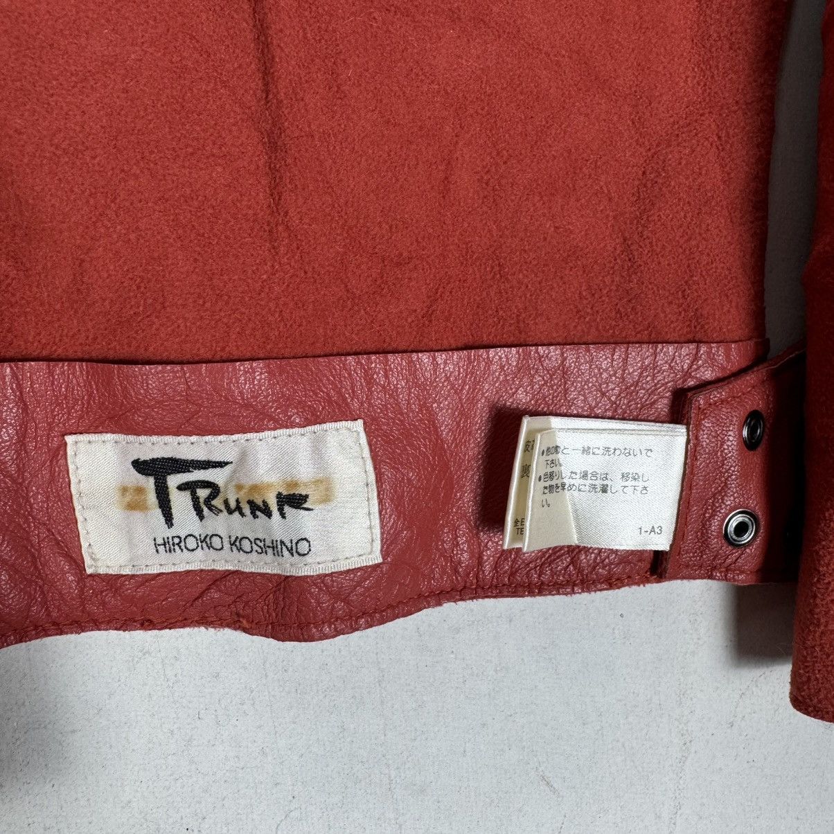 Hiroko Koshino Homme 🌟HIROKO KOSHINO TRUNK SHEEP SKIN RED LEATHER VEST Size M / US 6-8 / IT 42-44 - 9 Thumbnail