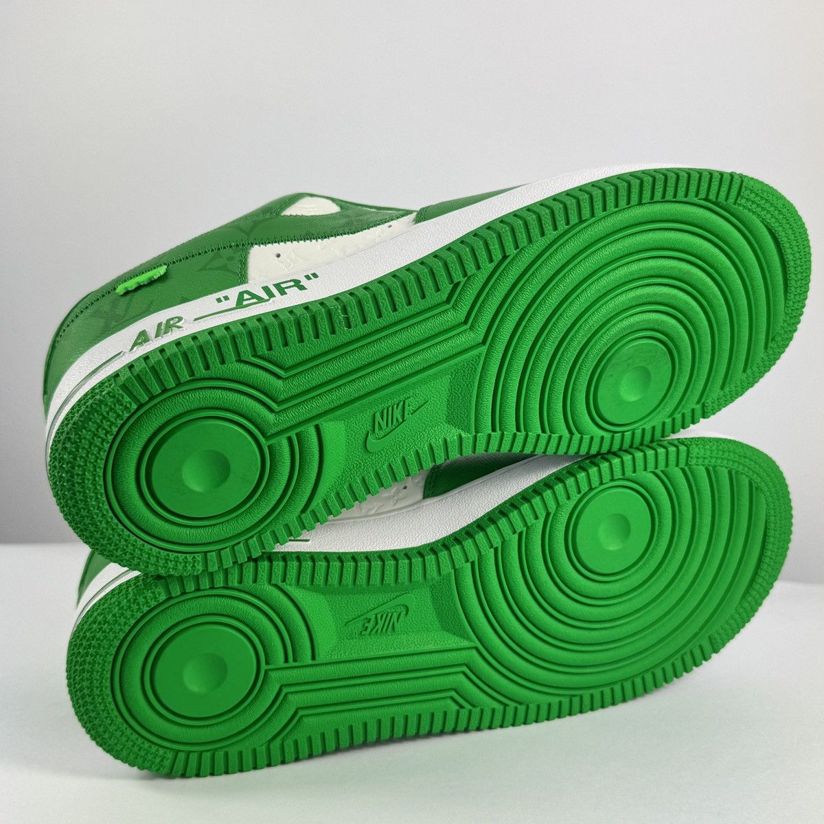Louis Vuitton x Nike Air Force 1 By Virgil Abloh Green Sneakers Size US 8.5 / EU 41-42 - 5 Thumbnail