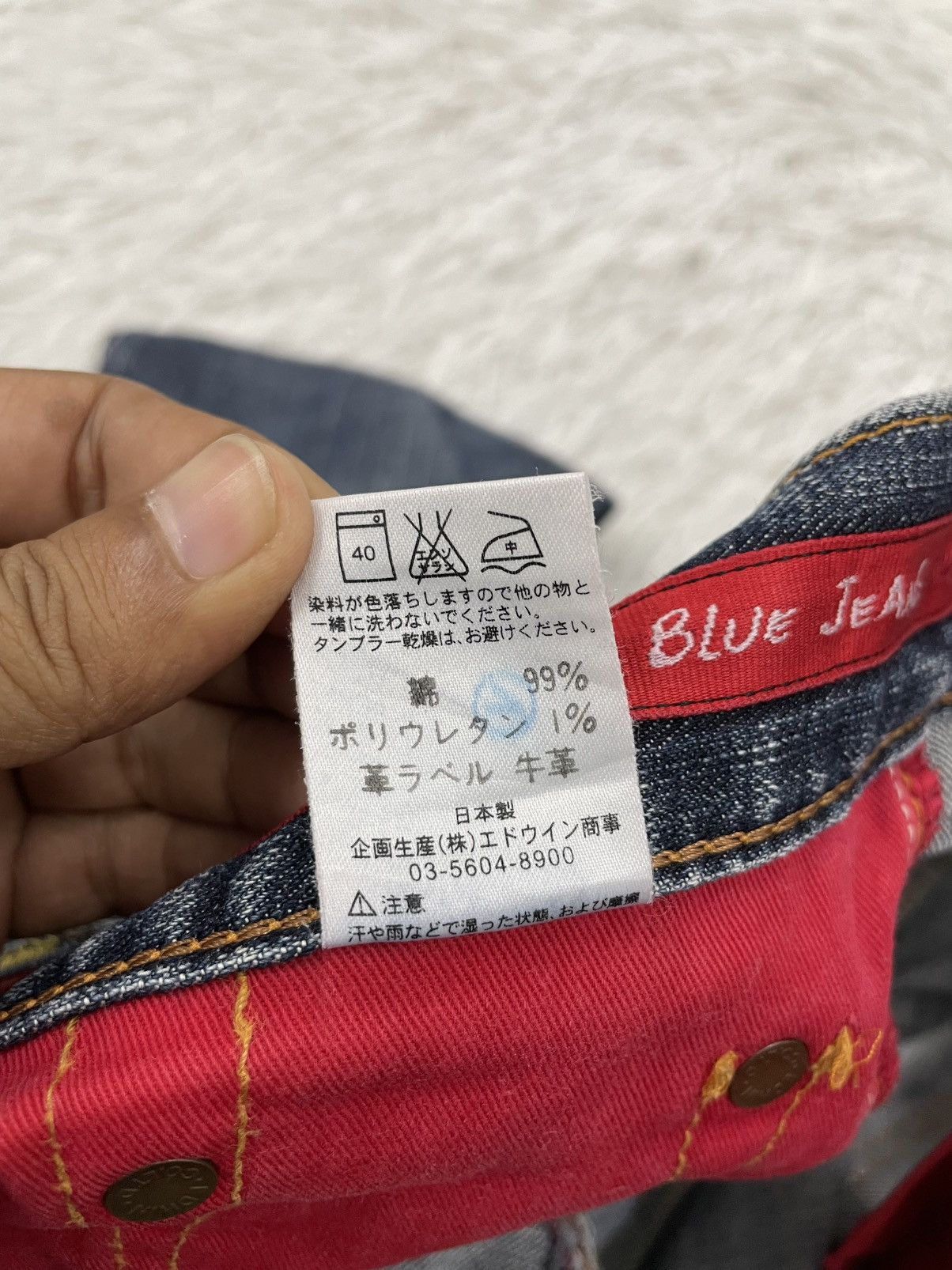 Edwin Edge of Blue Jeans Pant Edwin Red Patch Size US 30 / EU 46 - 17 Thumbnail