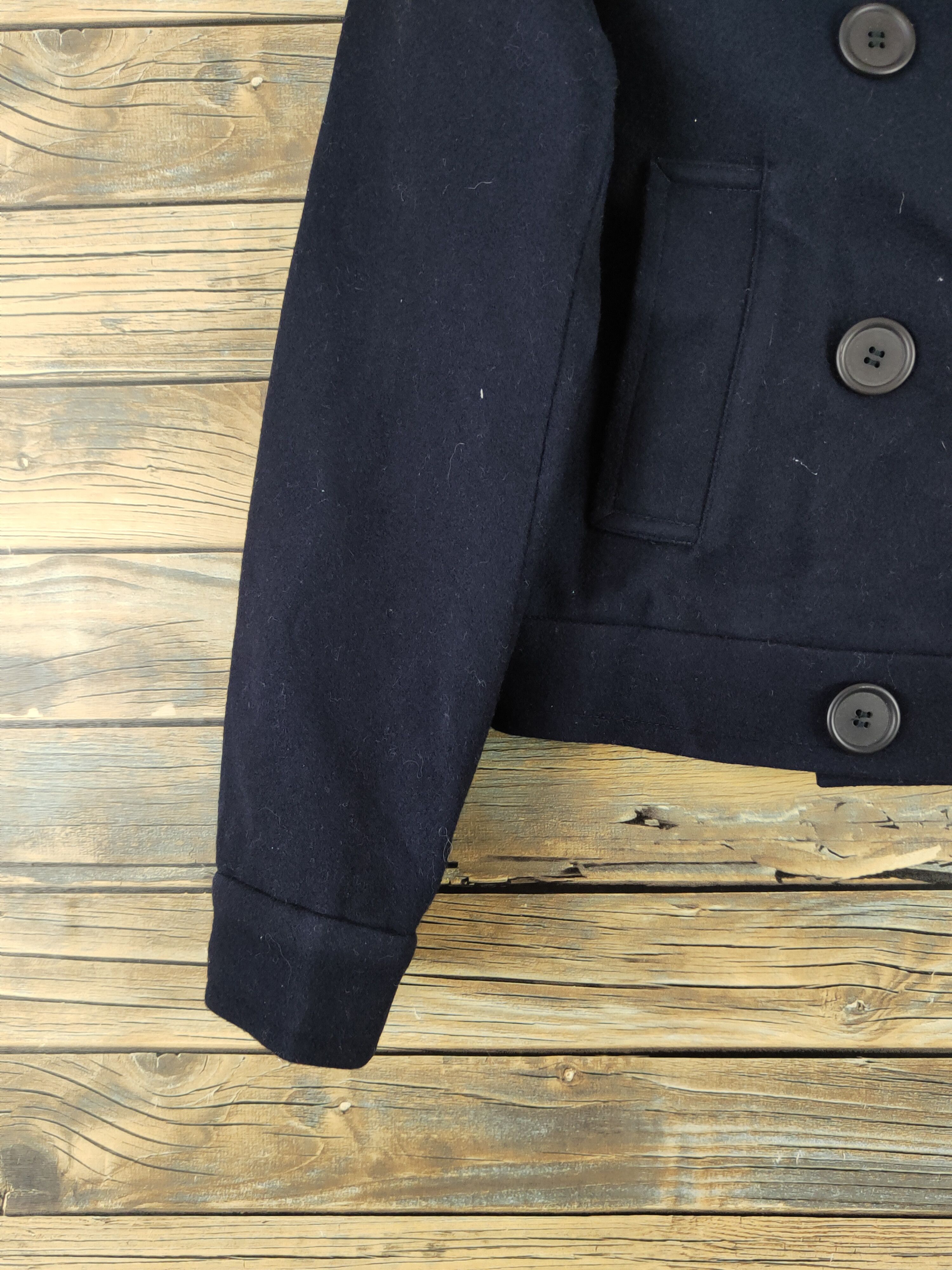 Lacoste × Vintage Lacoste Navy Wool Crop Top Jackets #W2241 Size S / US 4 / IT 40 - 4 Thumbnail