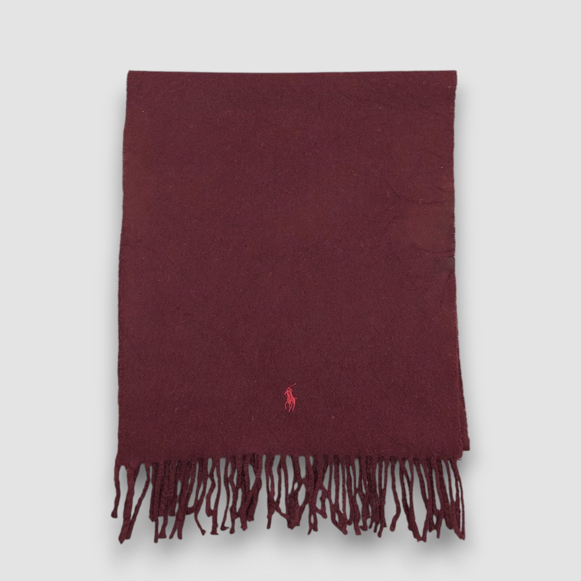 Polo Ralph Lauren Vintage 90s Polo Ralph Luaren Scarf Muffler Wool Scarves Size ONE SIZE - 3 Thumbnail