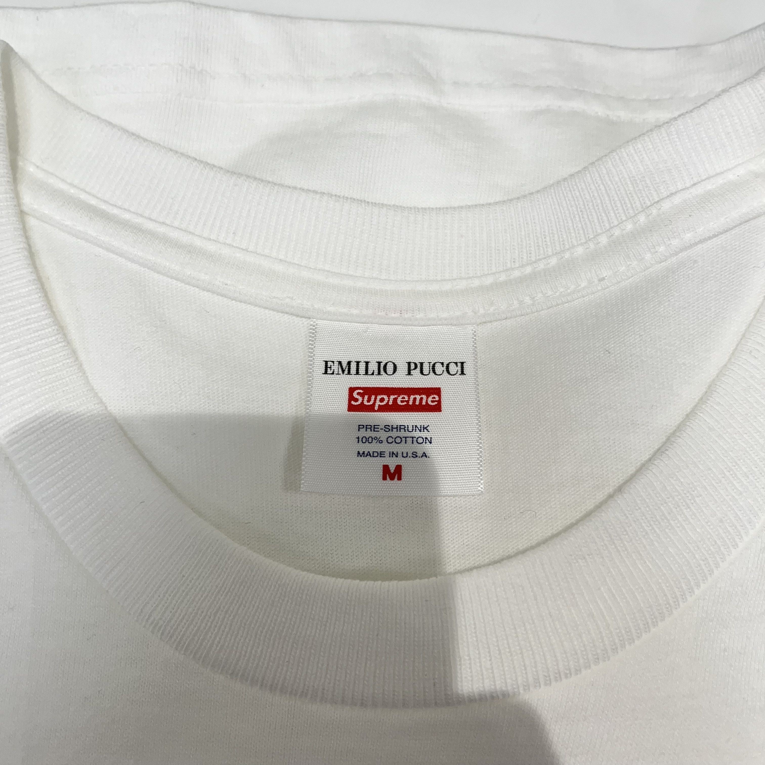 Supreme Supreme x Emilio Pucci Box Logo Tee White Size US M / EU 48-50 / 2 - 4 Thumbnail