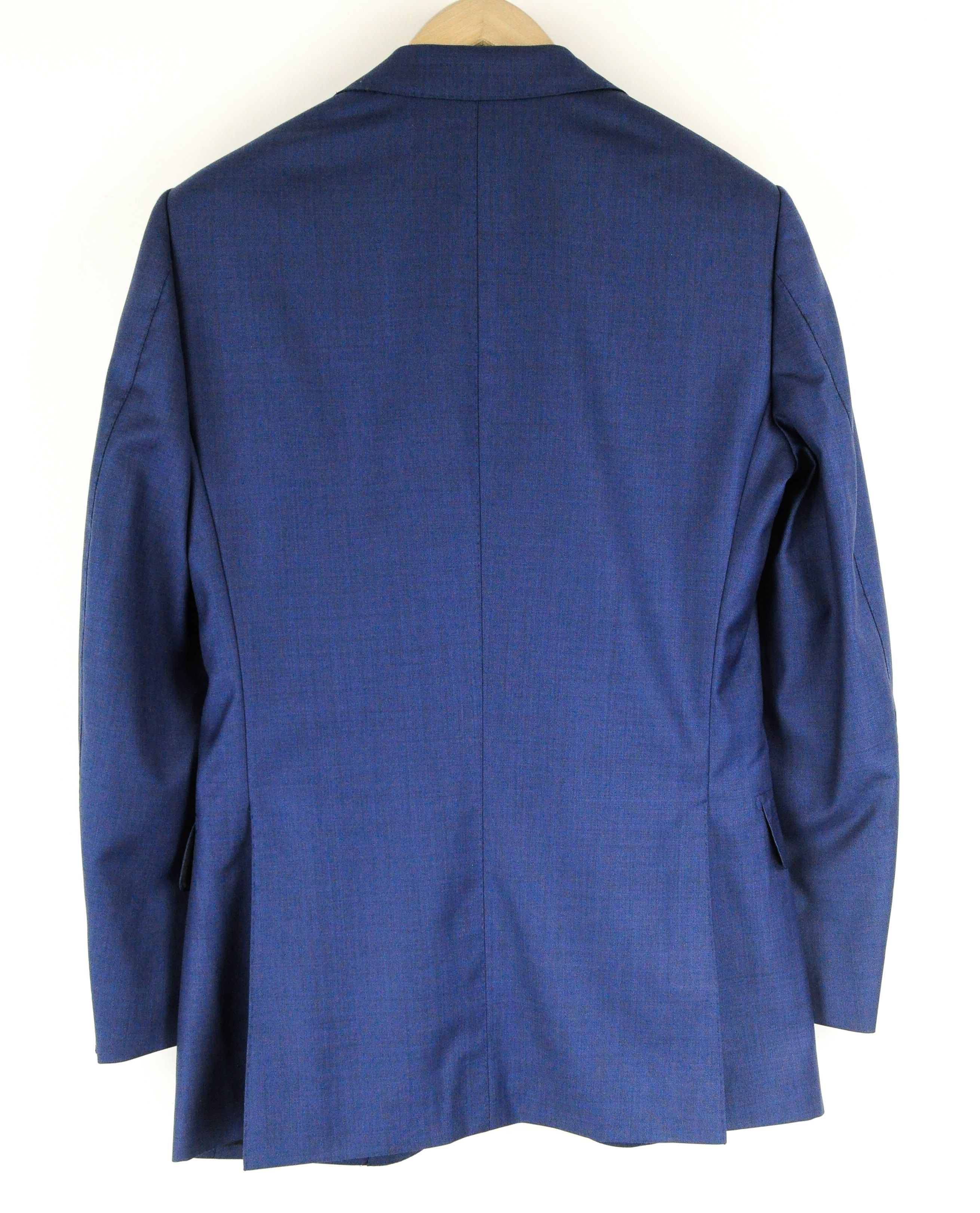 Suitsupply LAZIO UK34R Slim Blue Wool Suit 55321 Size 34R - 5 Thumbnail