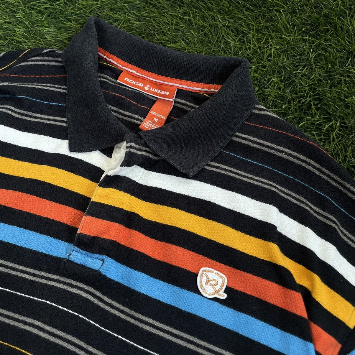 Rocawear ROCA WEAR multi color stripes polo shirt Size US M / EU 48-50 / 2 - 2 Thumbnail