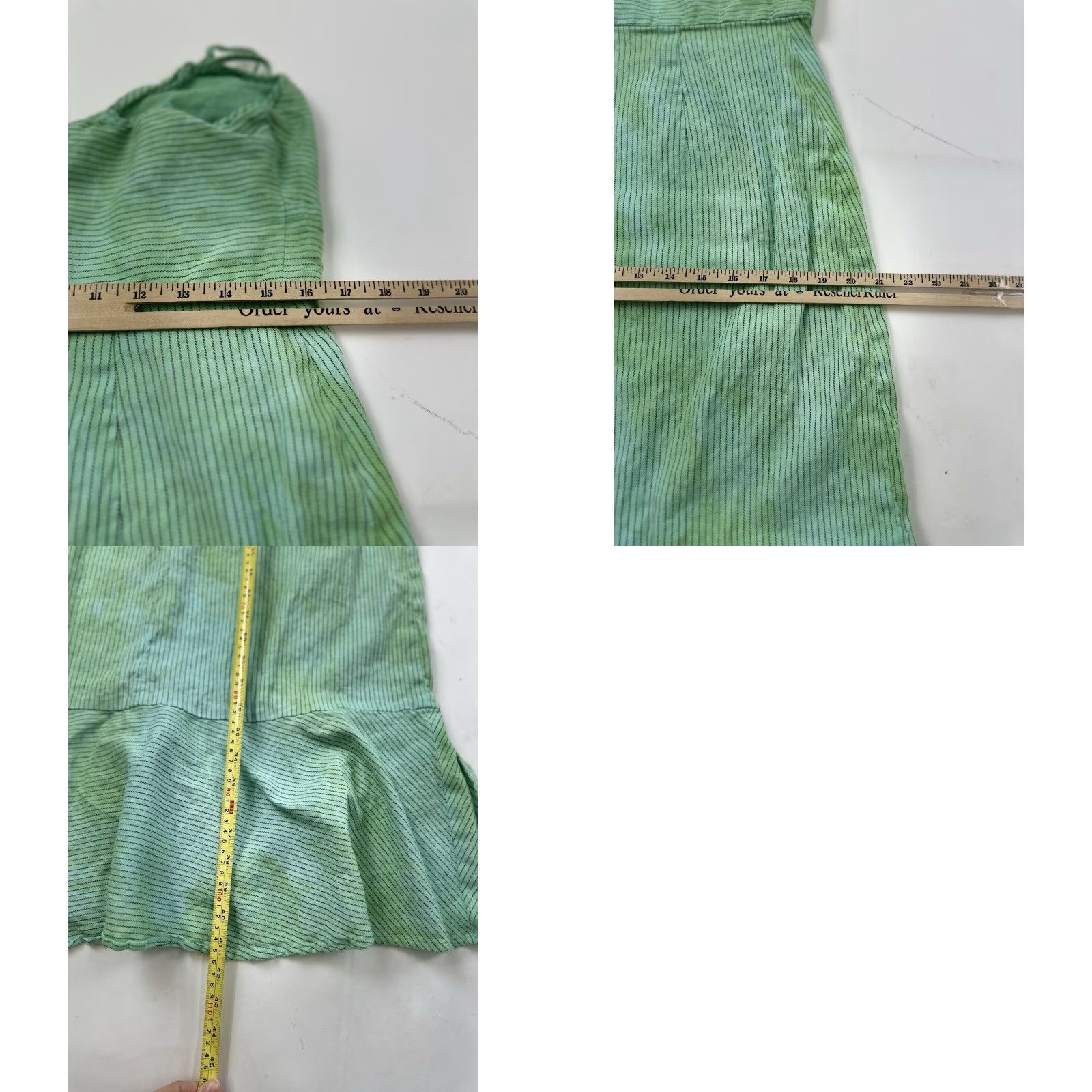 Banana Republic Banana Republic Green Tie Dye Striped Mermaid Dress Women's 14 Size XL / US 12-14 / IT 48-50 - 8 Thumbnail