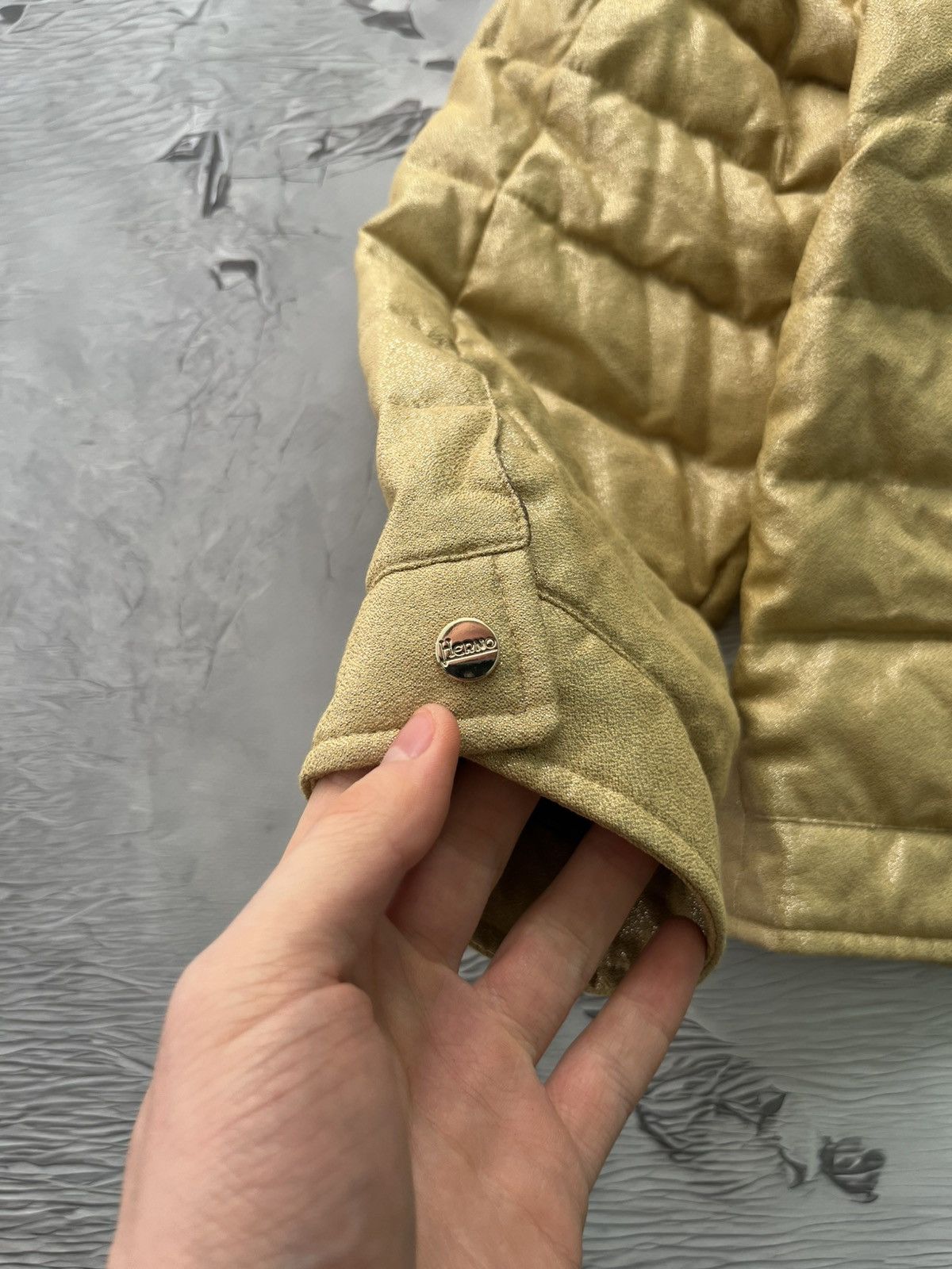 Herno HERNO Lurex Quilted Down Jacket Size: 42 Size L / US 10 / IT 46 - 14 Thumbnail