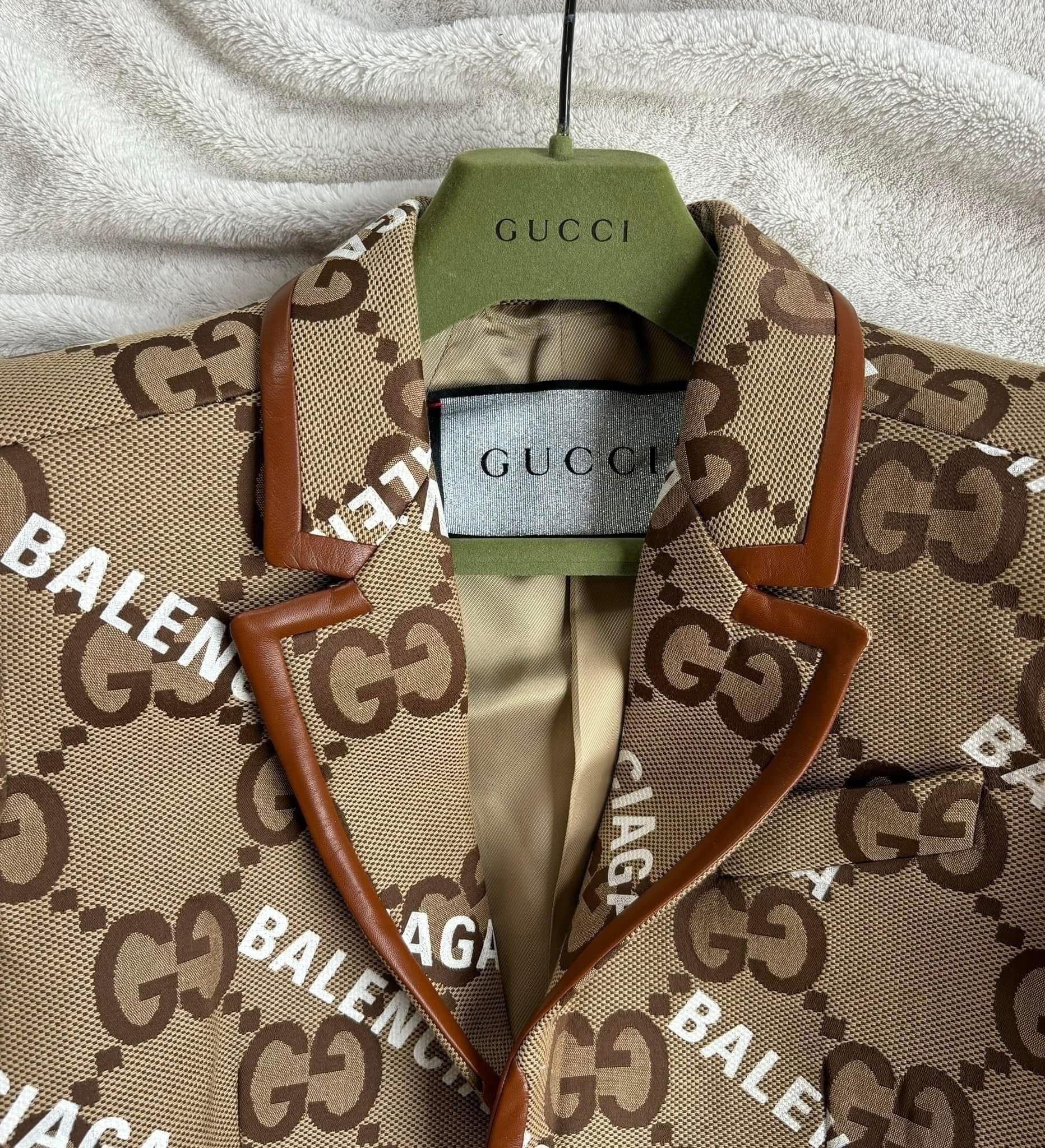 Gucci × The North Face Gucci x Balenciaga Hacker Project Jumbo GG Jacke Size 50R - 4 Thumbnail