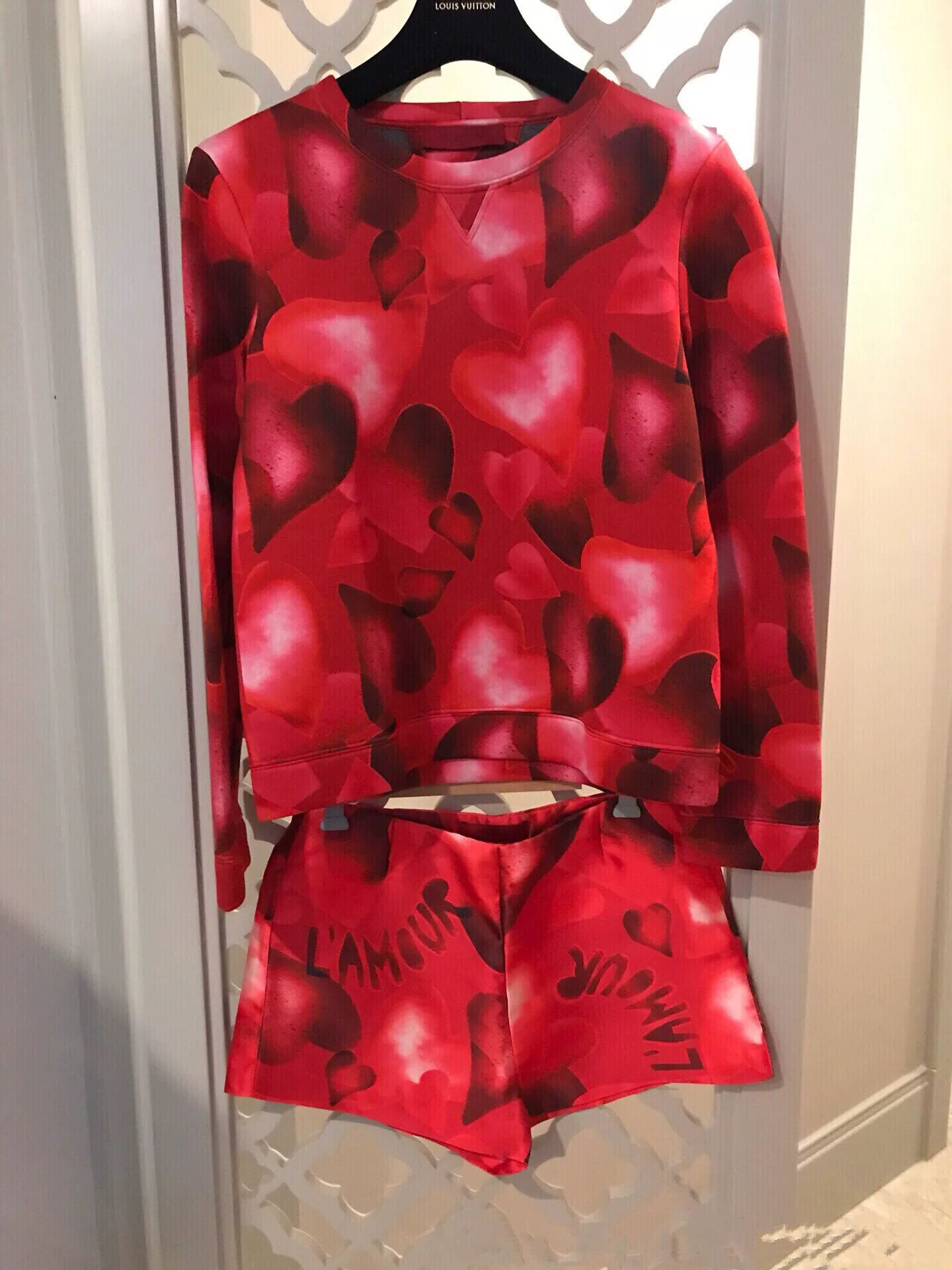 Valentino Valentino Heart Print Two-Piece Set Size US S / EU 44-46 / 1 - 1 Thumbnail
