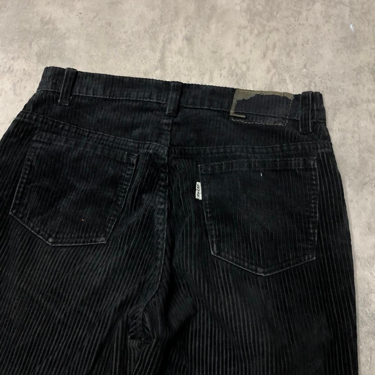 Other L? Black corduroy straight leg pants #punkrock #grungevibes Size US 34 / EU 50 - 4 Thumbnail