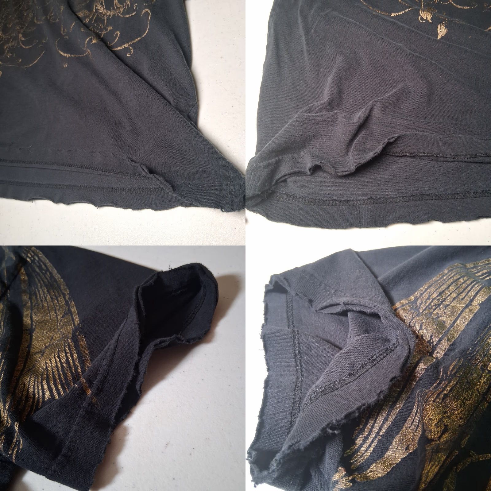 Bugle Boy VINTAGE Bugle Boy Shirt Men M Black Dragon Skeleton Distressed Y2K Graphic T Size US M / EU 48-50 / 2 - 10 Thumbnail