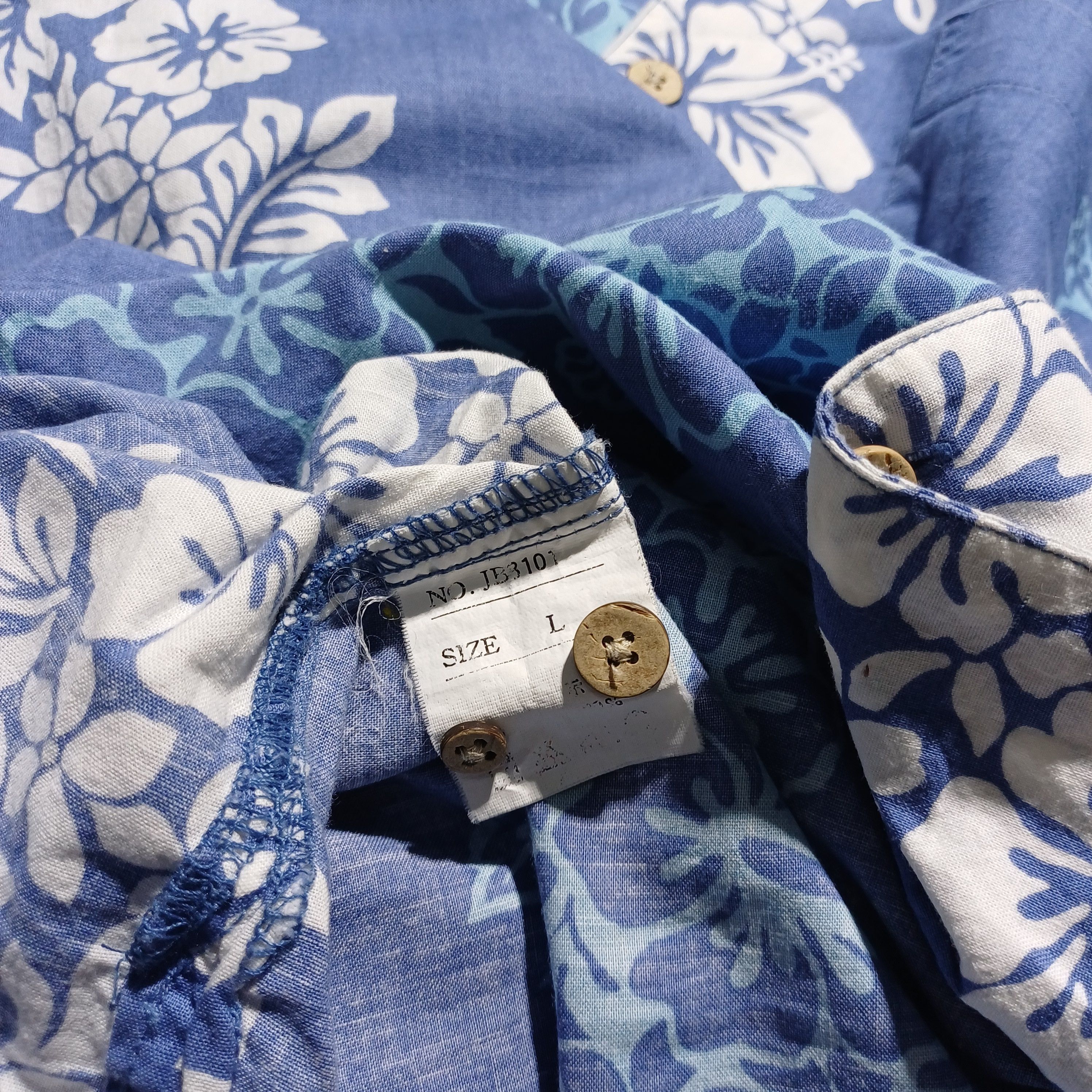Other Vintage 90s Hawaiian Style Shirt by Blue Vacation Japan Size US L / EU 52-54 / 3 - 4 Thumbnail