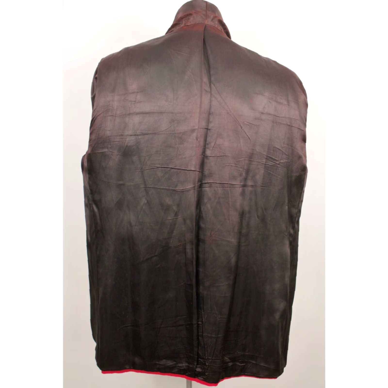 Vintage VTG 50s Smoking Jacket Robe / Jacket VTG Red Corduroy L-XL 1950s Mens Size US M / EU 48-50 / 2 - 3 Thumbnail