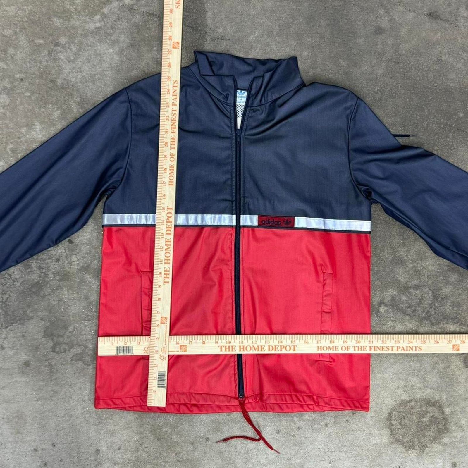 Adidas Medium - Vintage adidas 1980s rednavy Size US M / EU 48-50 / 2 - 2 Thumbnail