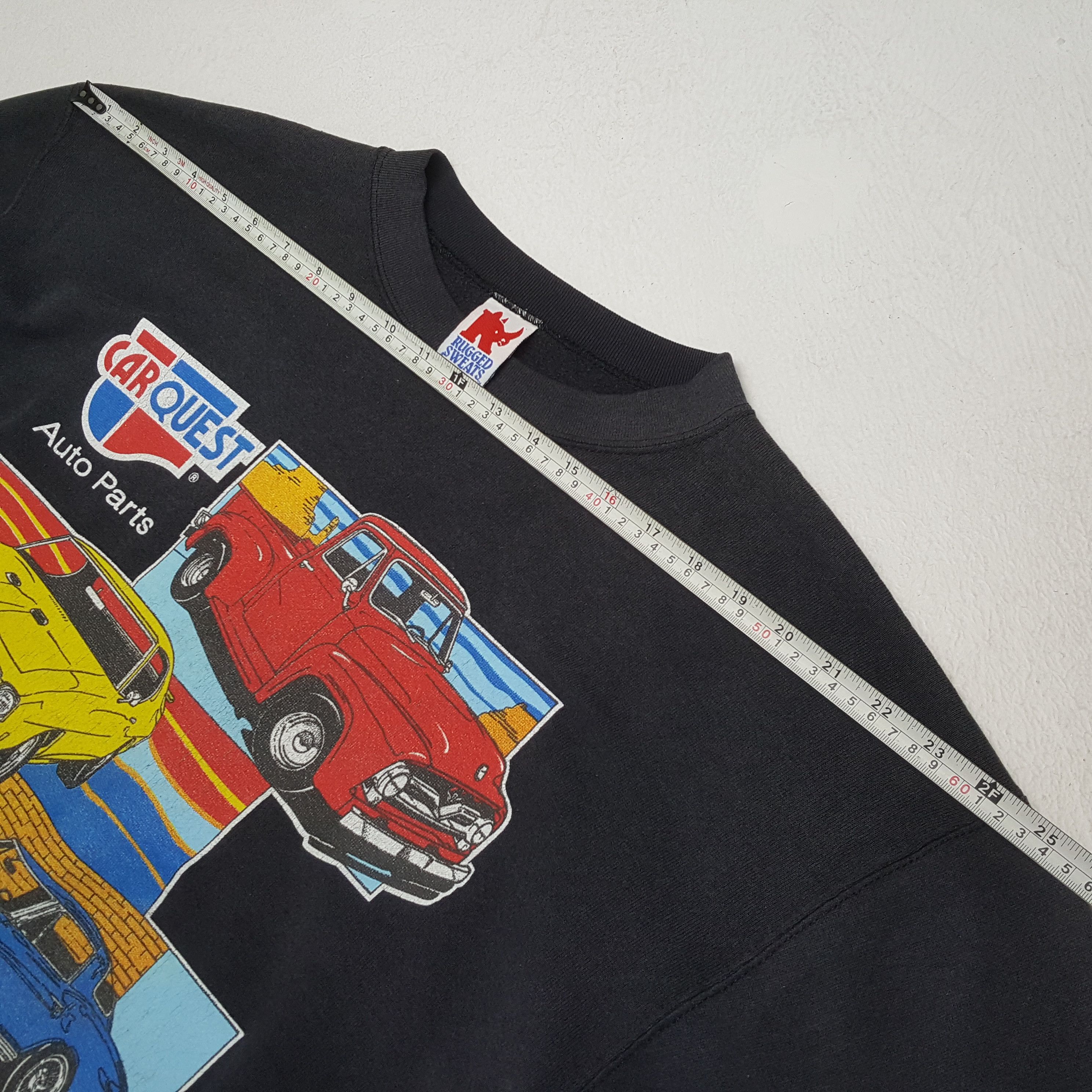 Vintage CAR QUEST Auto Parts Motorsports Vintage Sweatshirt Size US L / EU 52-54 / 3 - 4 Thumbnail
