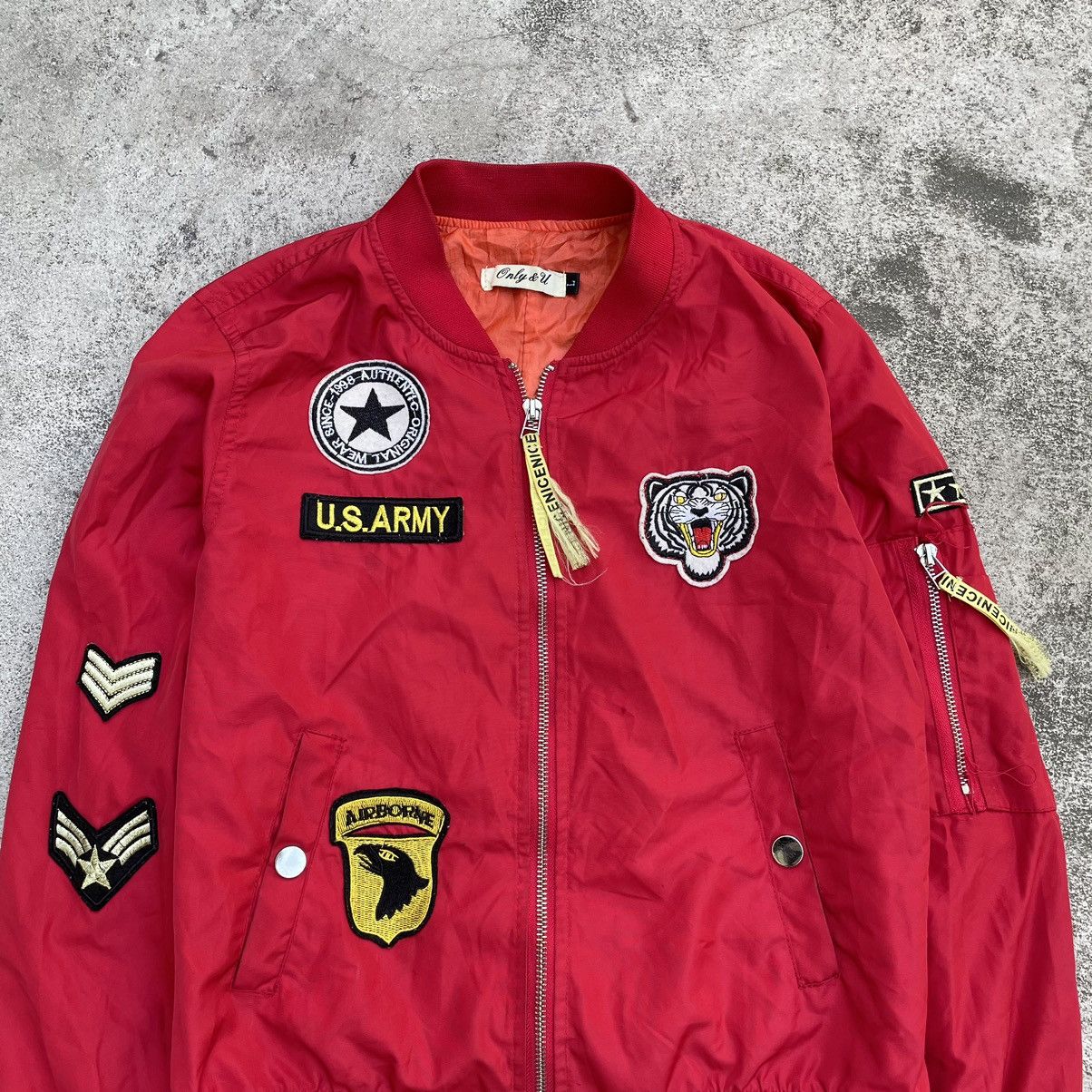 Vintage Vintage Y2K Red Bomber Army Military Patches Streetwear M Size M / US 6-8 / IT 42-44 - 6 Thumbnail