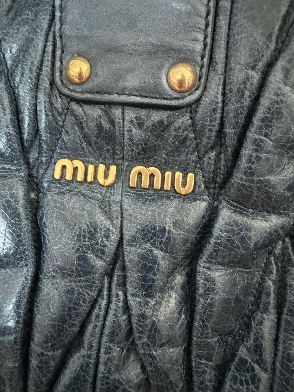 Miu Miu Miu Miu Matelasse Leather Tote Bag/shoulder bag Size ONE SIZE - 4 Thumbnail