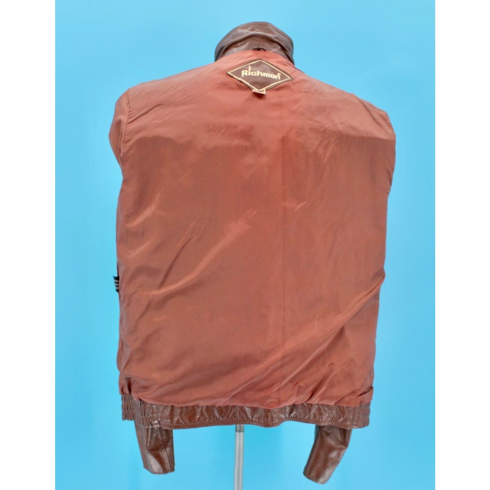 Vintage VINTAGE Richman Jacket 70s Leather Mens Sz 44 Brown 1970s Disco Western Size US S / EU 44-46 / 1 - 7 Thumbnail