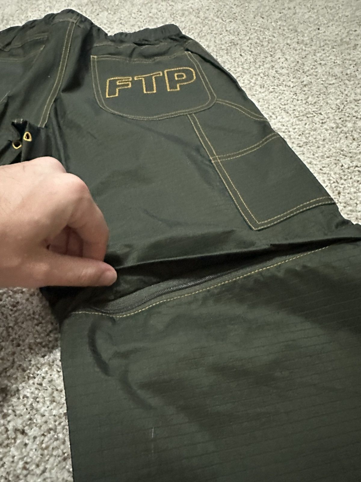 Fuck The Population FTP Nylon Pants/shorts Dark Green Size US 30 / EU 46 - 7 Thumbnail