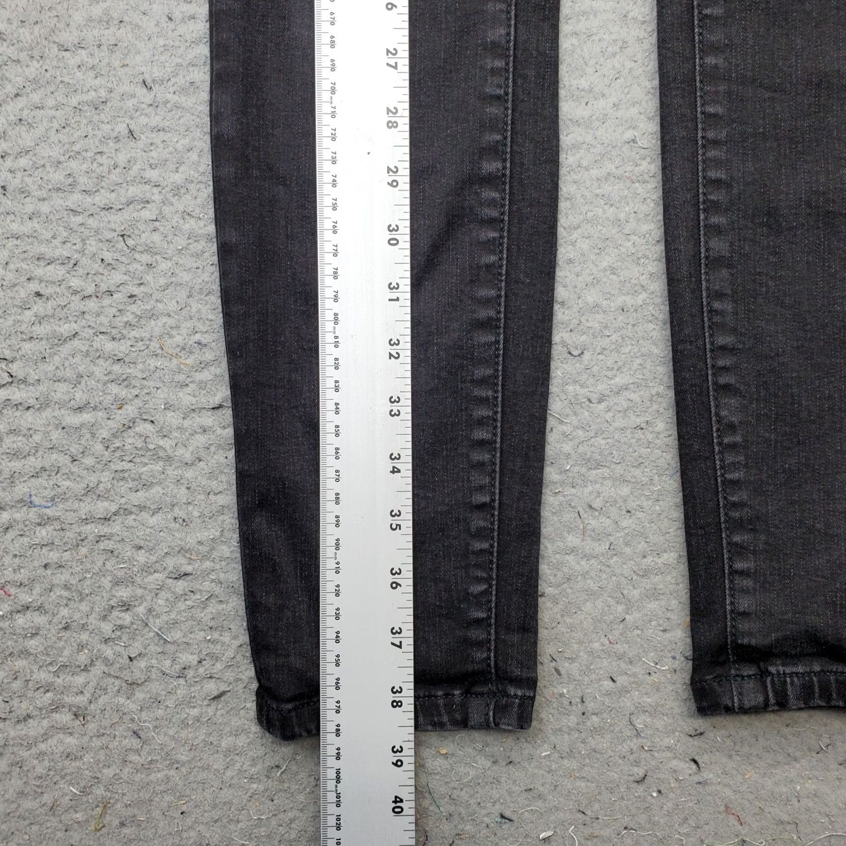 Ann Taylor Ann Taylor Skinny Jeans Womens 6 Black Denim High Rise Jeans Size 28" / US 6 / IT 42 - 3 Thumbnail