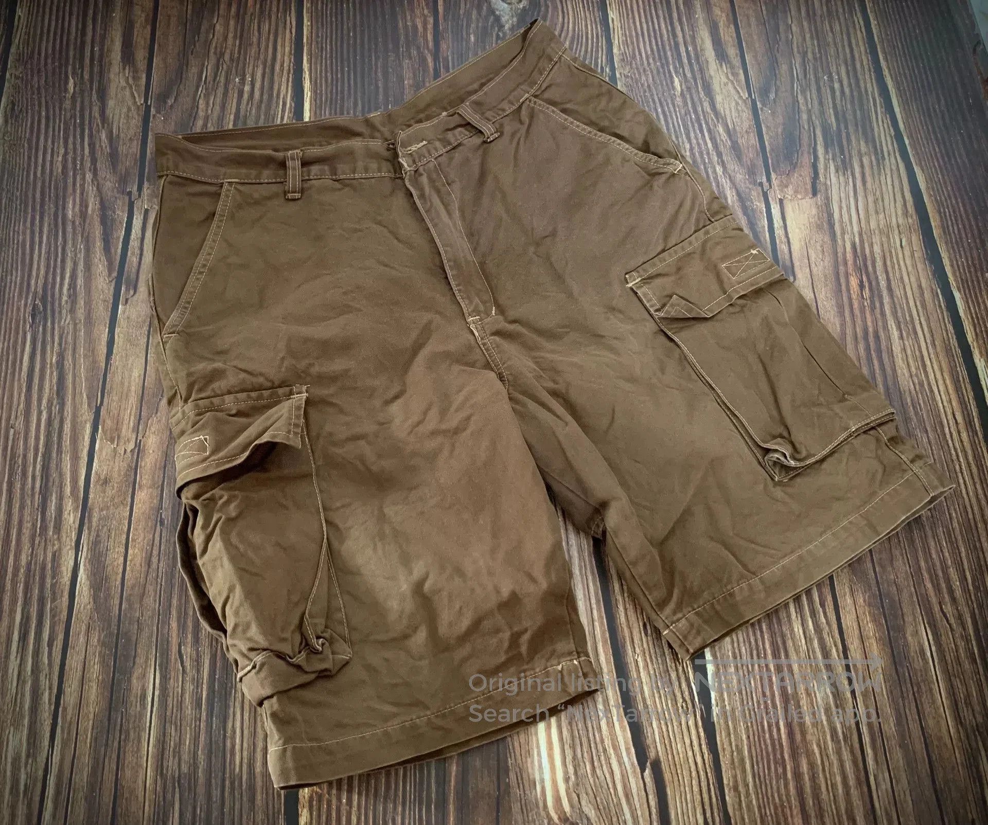 The Real McCoy's Joe McCoy Cargo Shorts in Khaki Color. Size US 32 / EU 48 - 1 Thumbnail