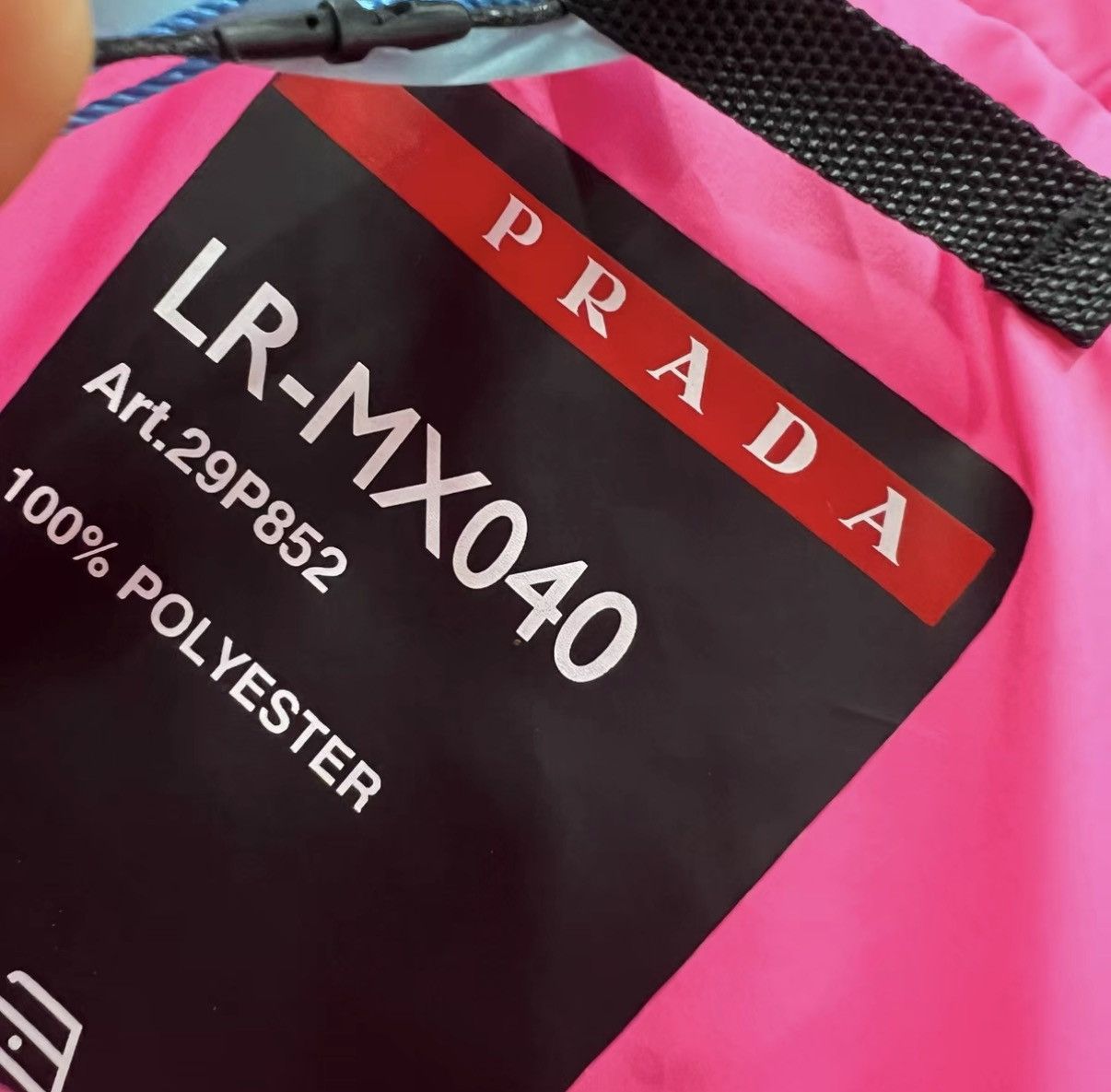 Prada Prada Pink Nylon Short Sleeve with Logo Patch J41 Size M / US 6-8 / IT 42-44 - 4 Thumbnail