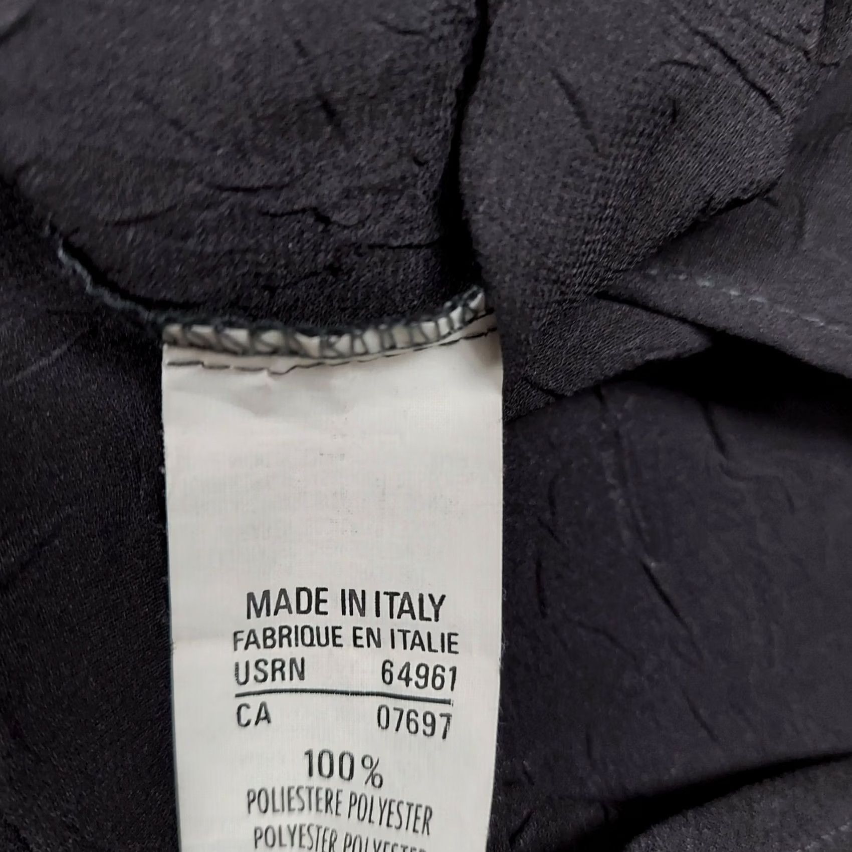 Sisley Sisley Relaxed Elegance Made in Italy Button Up Long Sleeve Sheer Blouse Sz 48 Black Size XL / US 12-14 / IT 48-50 - 6 Thumbnail