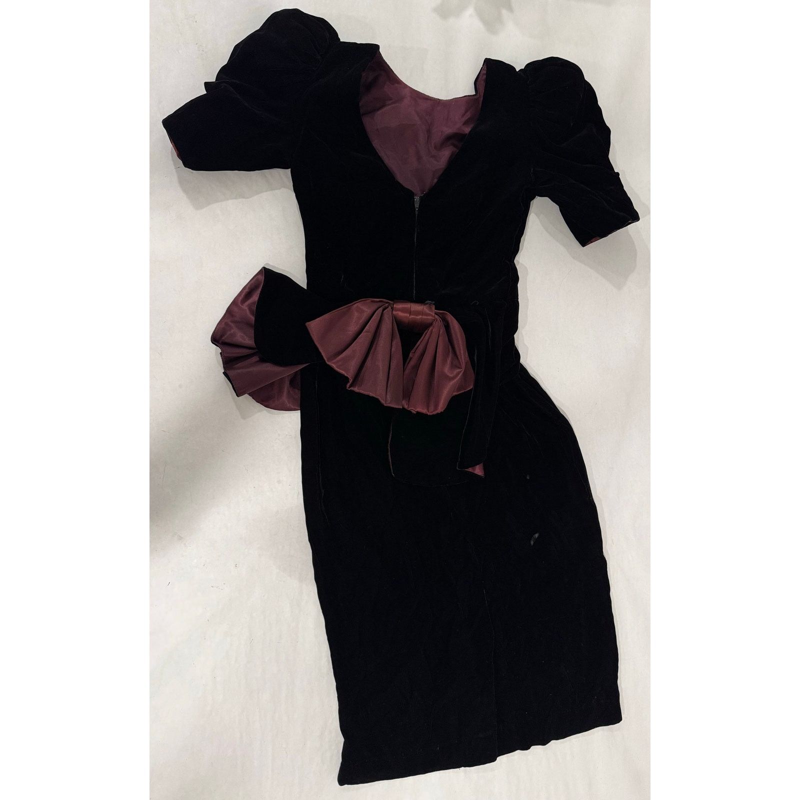 Other Gothic Whimsigoth Vintage Dress Black 80s Act III Small Size S / US 4 / IT 40 - 5 Thumbnail