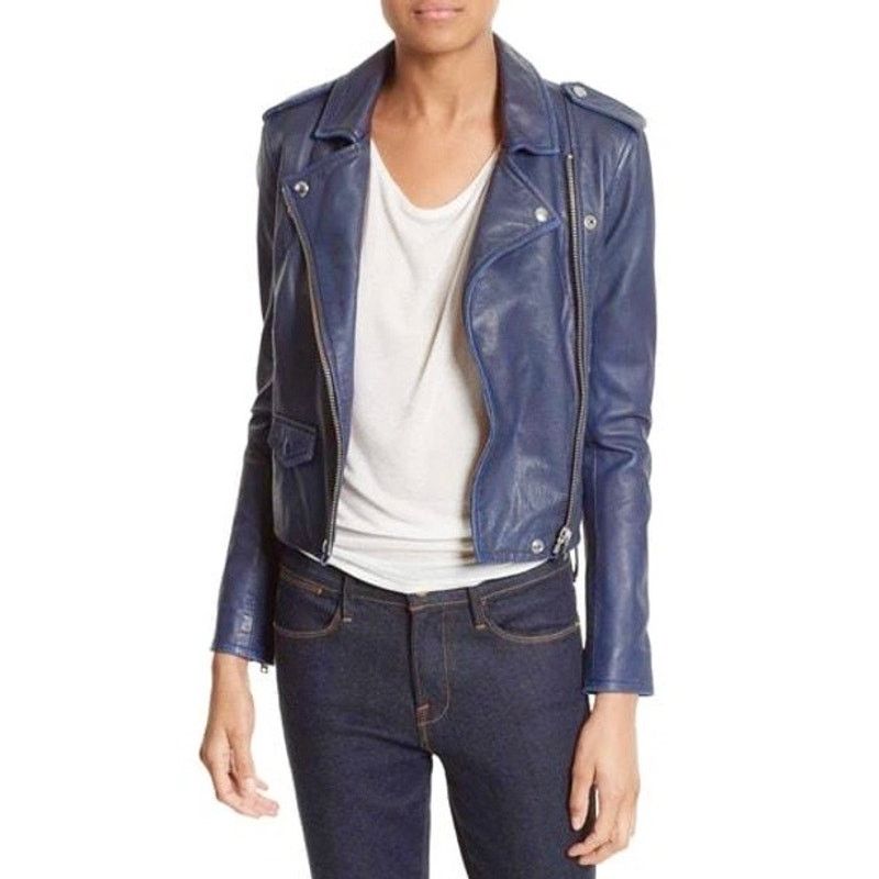 Iro IRO Ashville Lambskin Leather Jacket $1200 size 36/4 US Size S / US 4 / IT 40 - 3 Thumbnail
