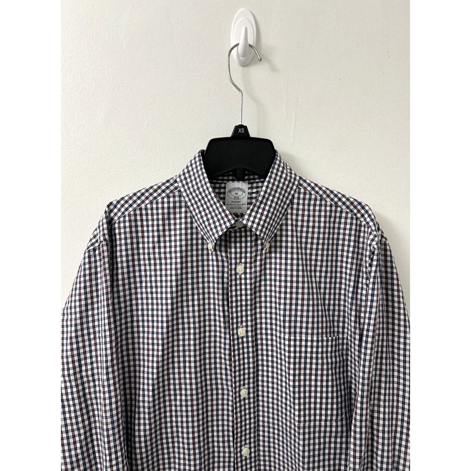 Brooks Brothers VINTAGE Brooks Brothers Original Polo Shirt Mens M Red Blue White Plaid Regent Button Up Shirt Size US M / EU 48-50 / 2 - 2 Thumbnail