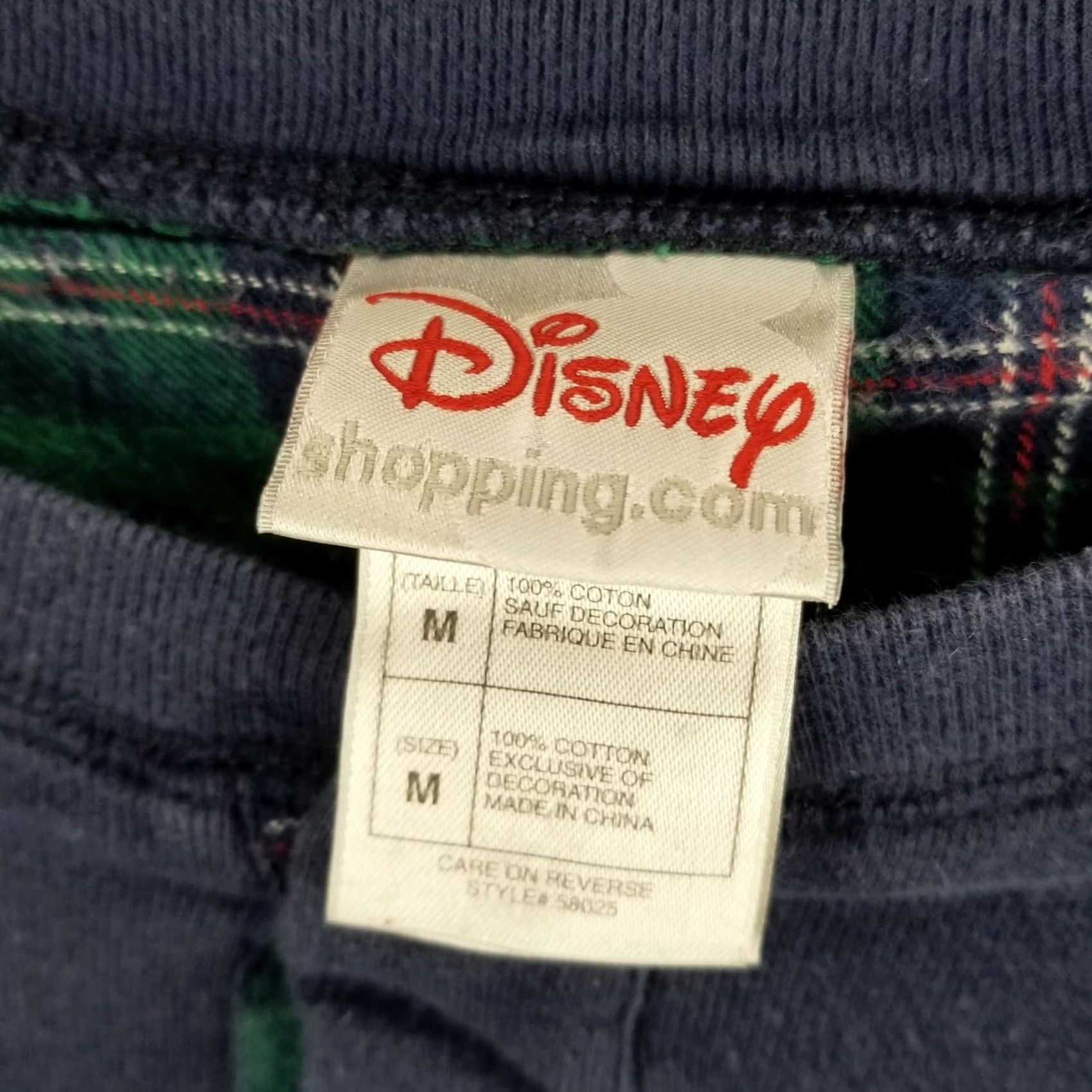 Disney Disneyland Sweatshirt Goofy Plaid Lining Henley Pullover Womens Medium Blue - Disney Shirt, Pullover, Sweatshirt, With Embroidered Goofy Size M / US 6-8 / IT 42-44 - 3 Thumbnail